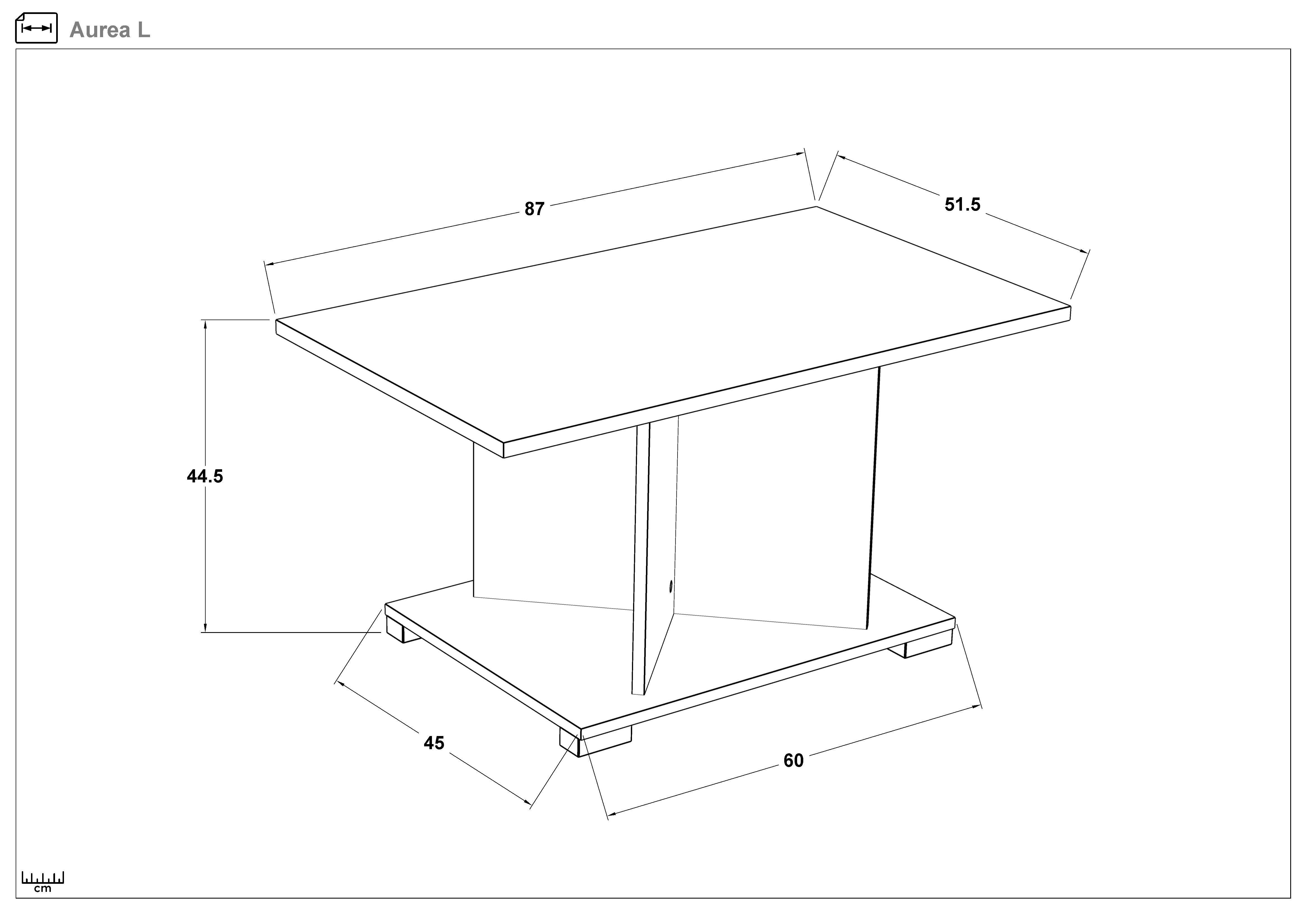 Set Modul TV Omonia + masuta de cafea Aurea L + comoda Space D, casmir + stejar antracit  4