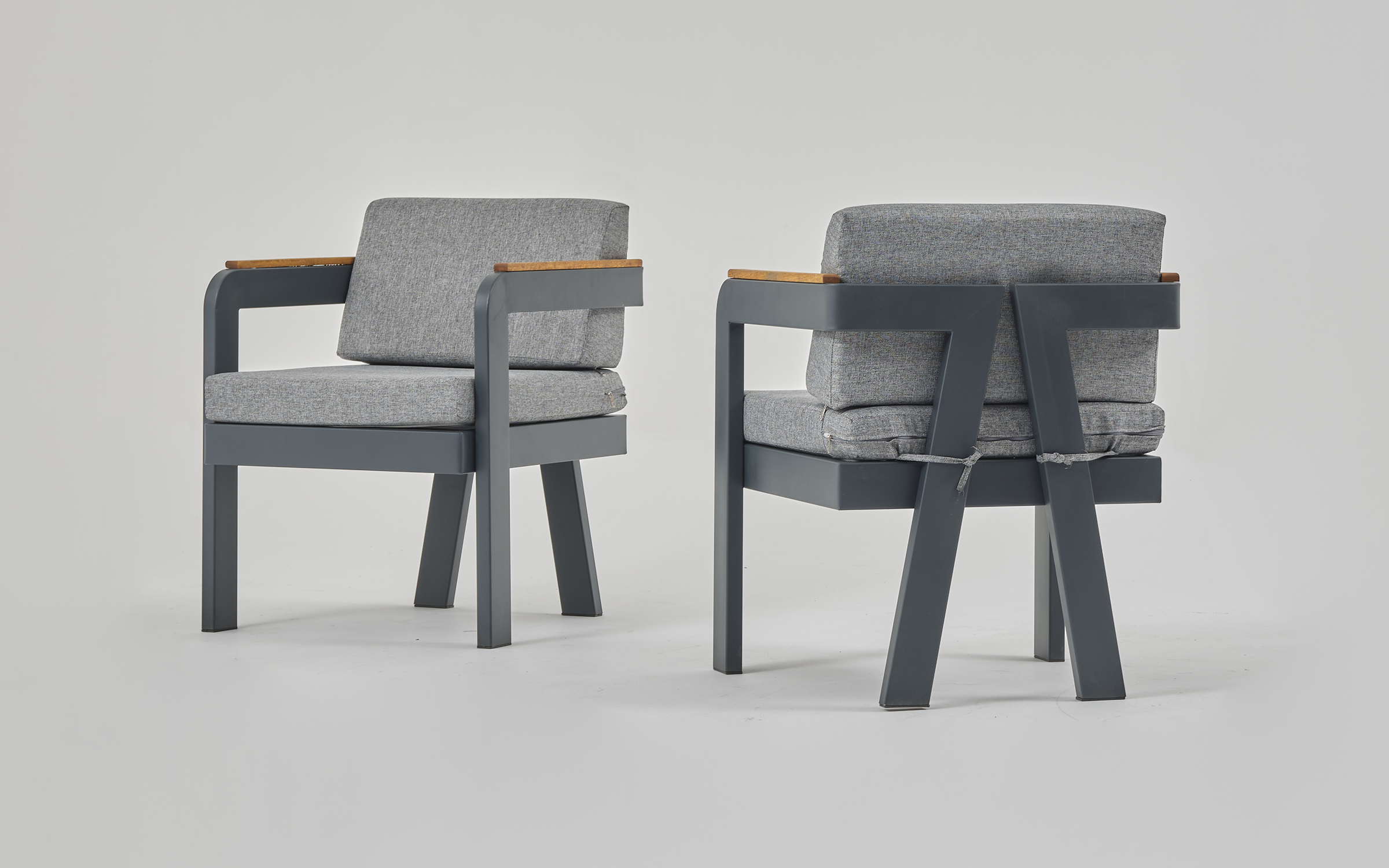 Scaun de gradina Atlantis, cappuccino + antracit  2