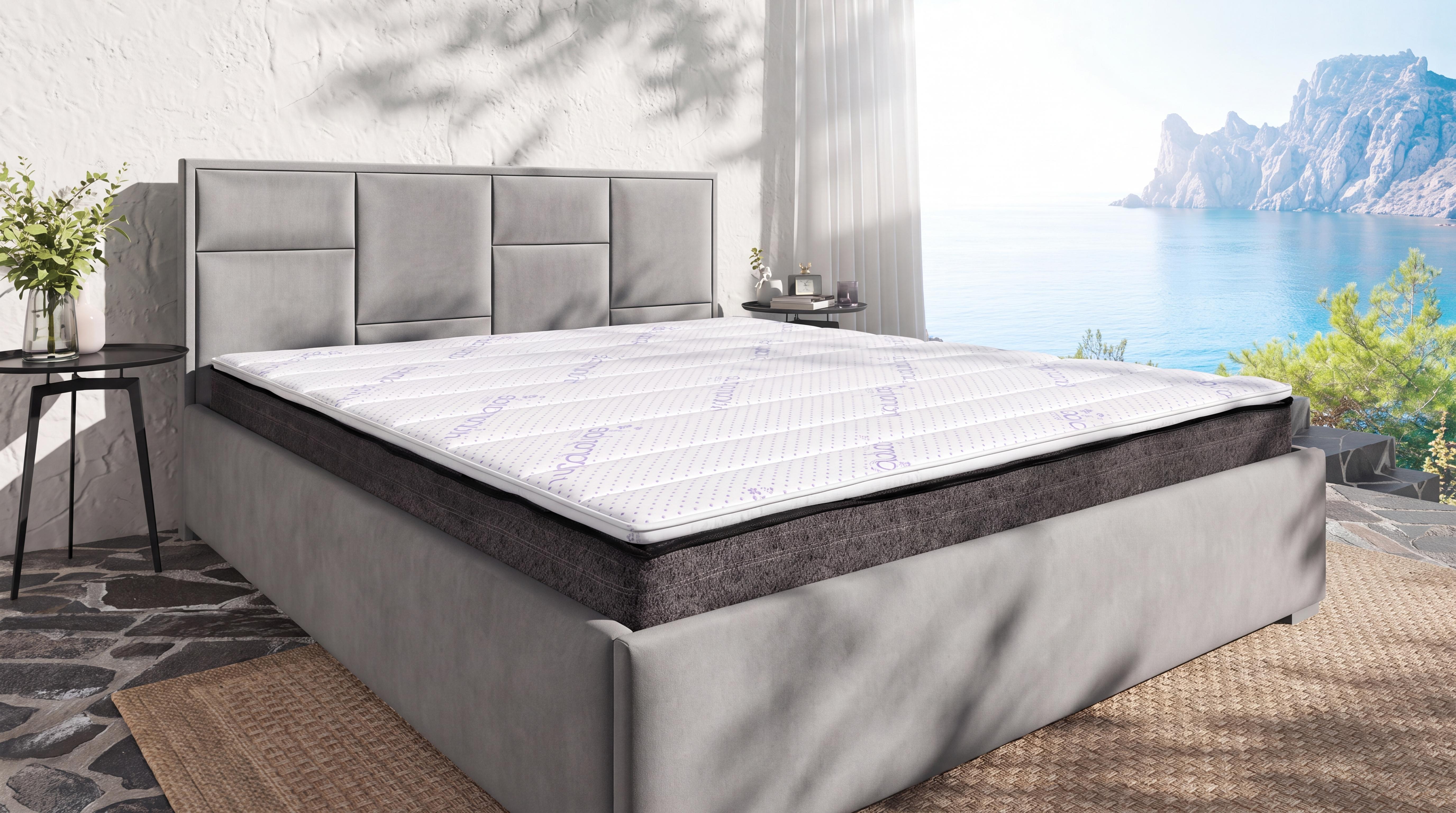Set saltea 160/200 cu doua fete + top saltea 160/200 Black Pearl Roll + MEMO LINE LAVENDER,   1