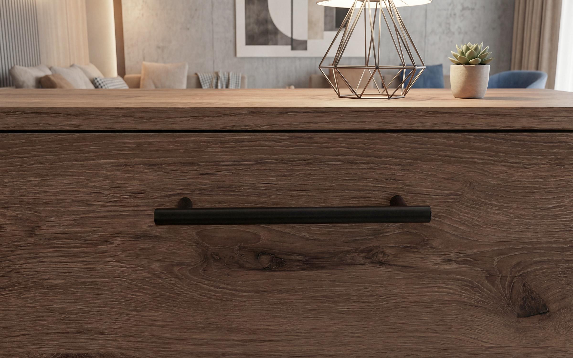 Modul TV Belagio, stejar scandinav inchis  4