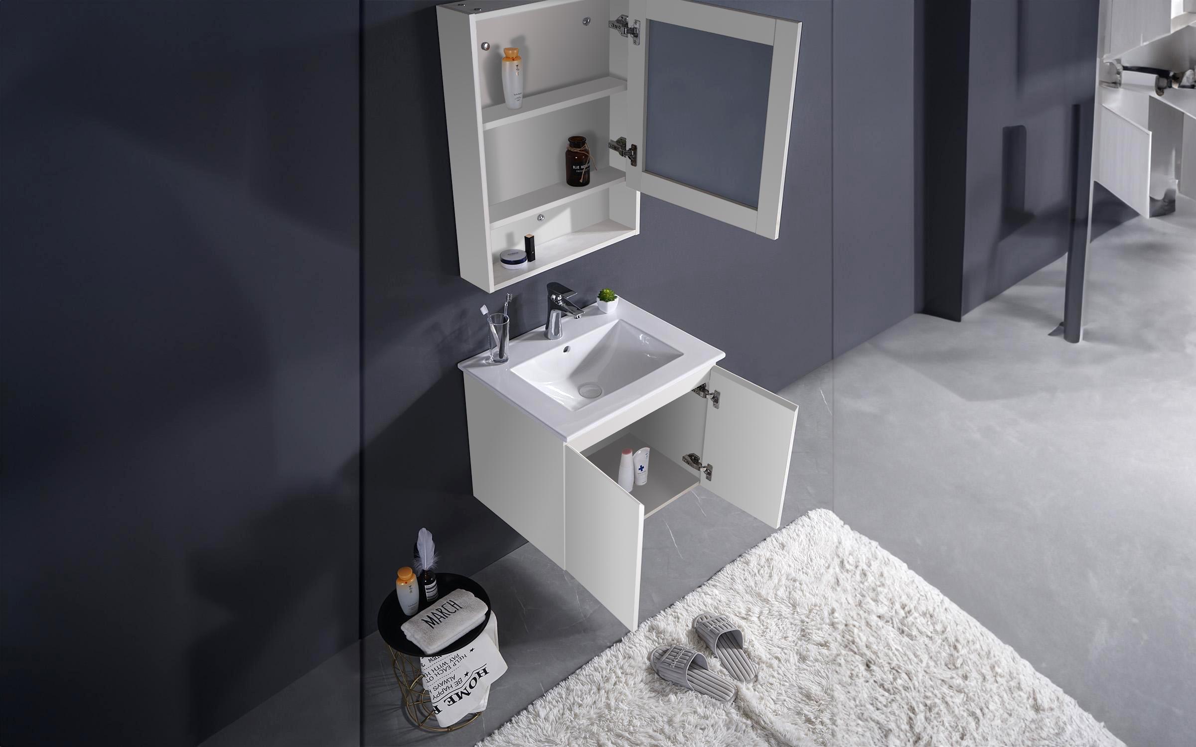 Set dulapuri PVC pentru baie Elenei 2, alb  3