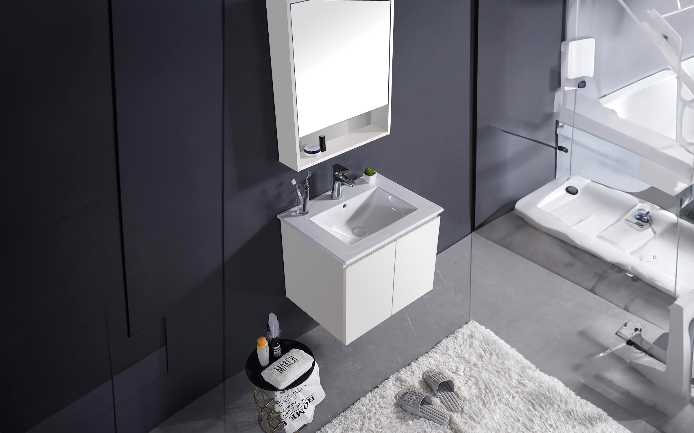 Set dulapuri PVC pentru baie Elenei 2, alb  2
