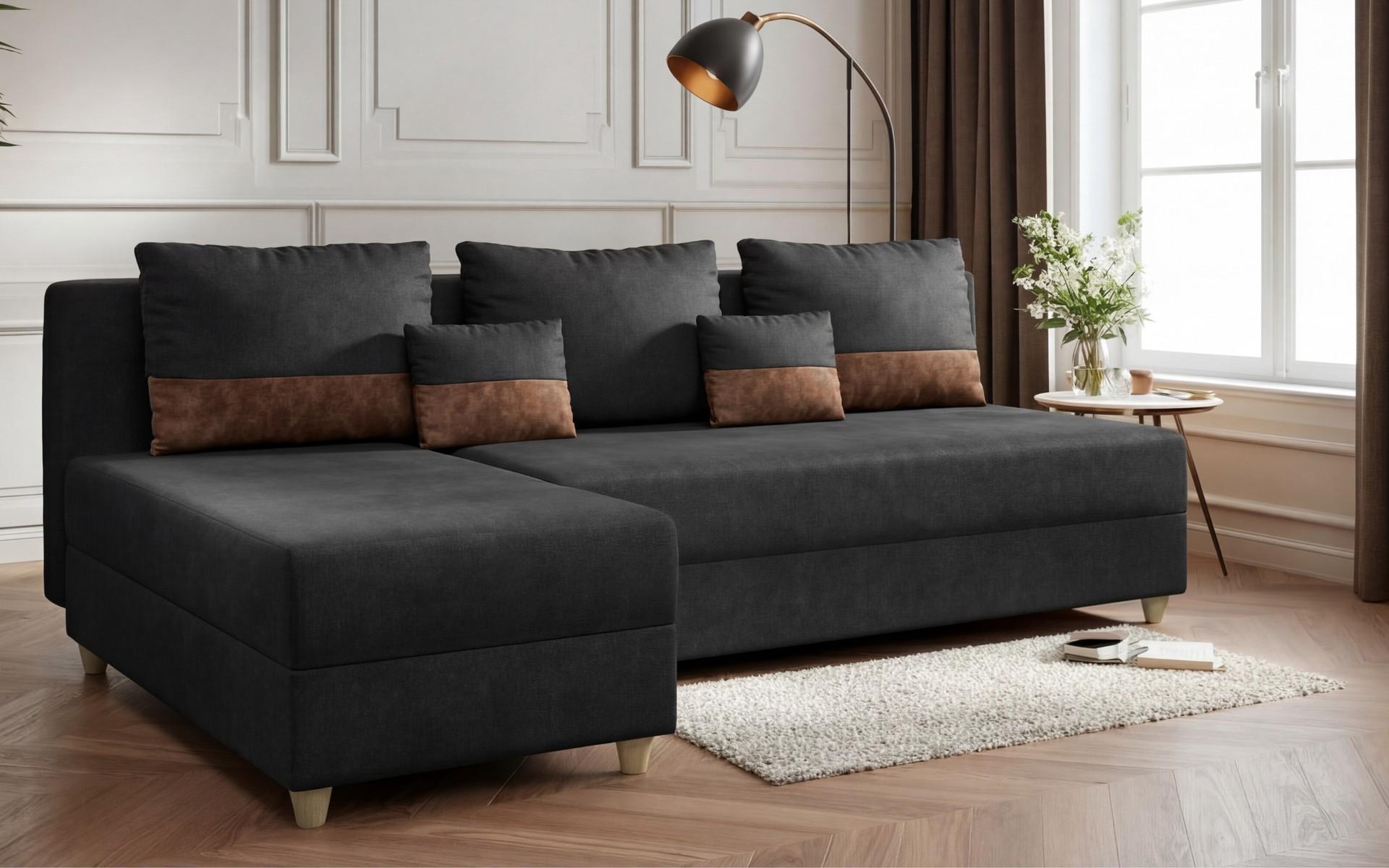 Coltar extensibil Dafini, gri-maroniu + maro  3