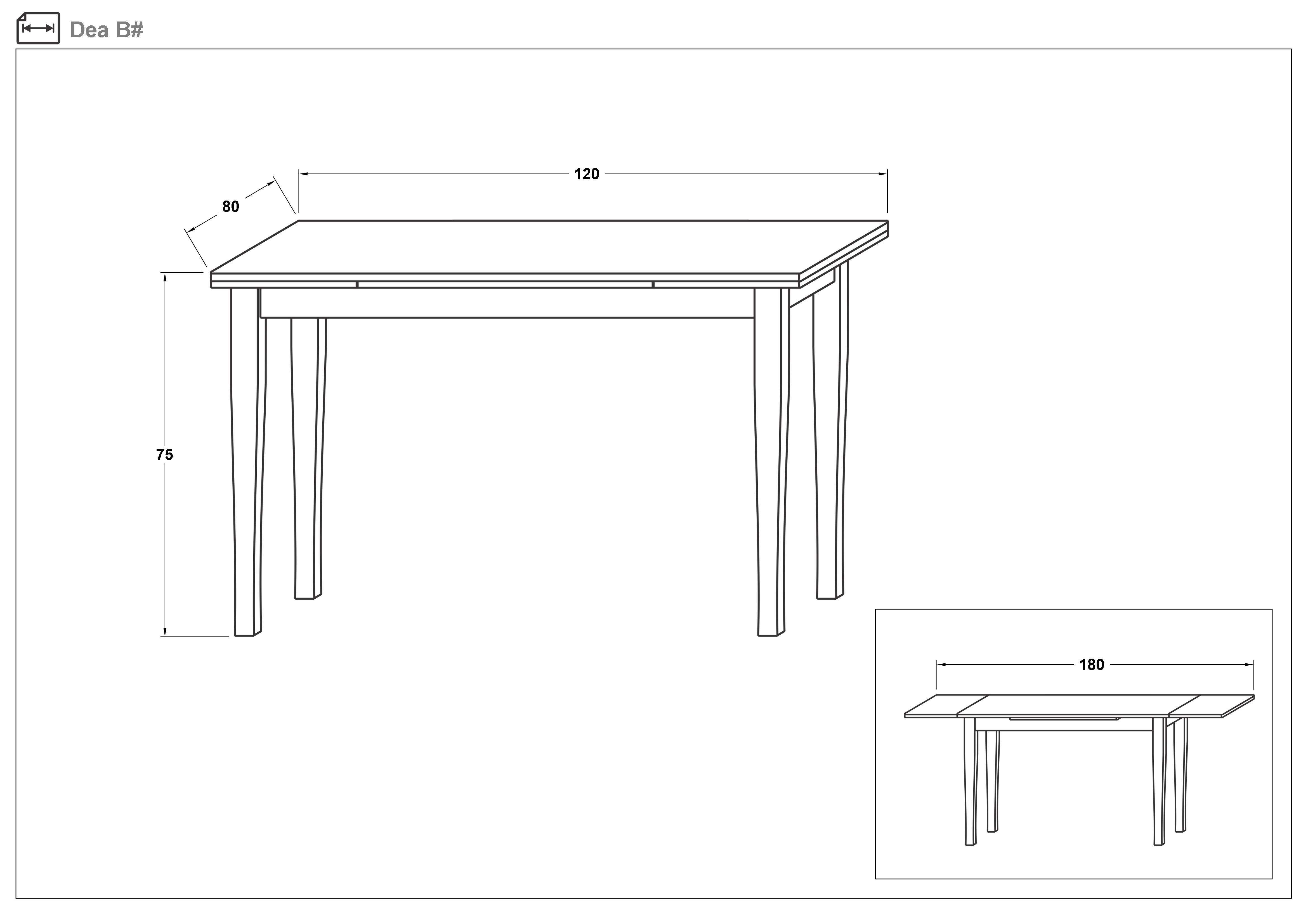 Masa dining /extensibila/ Deya, wenge  2