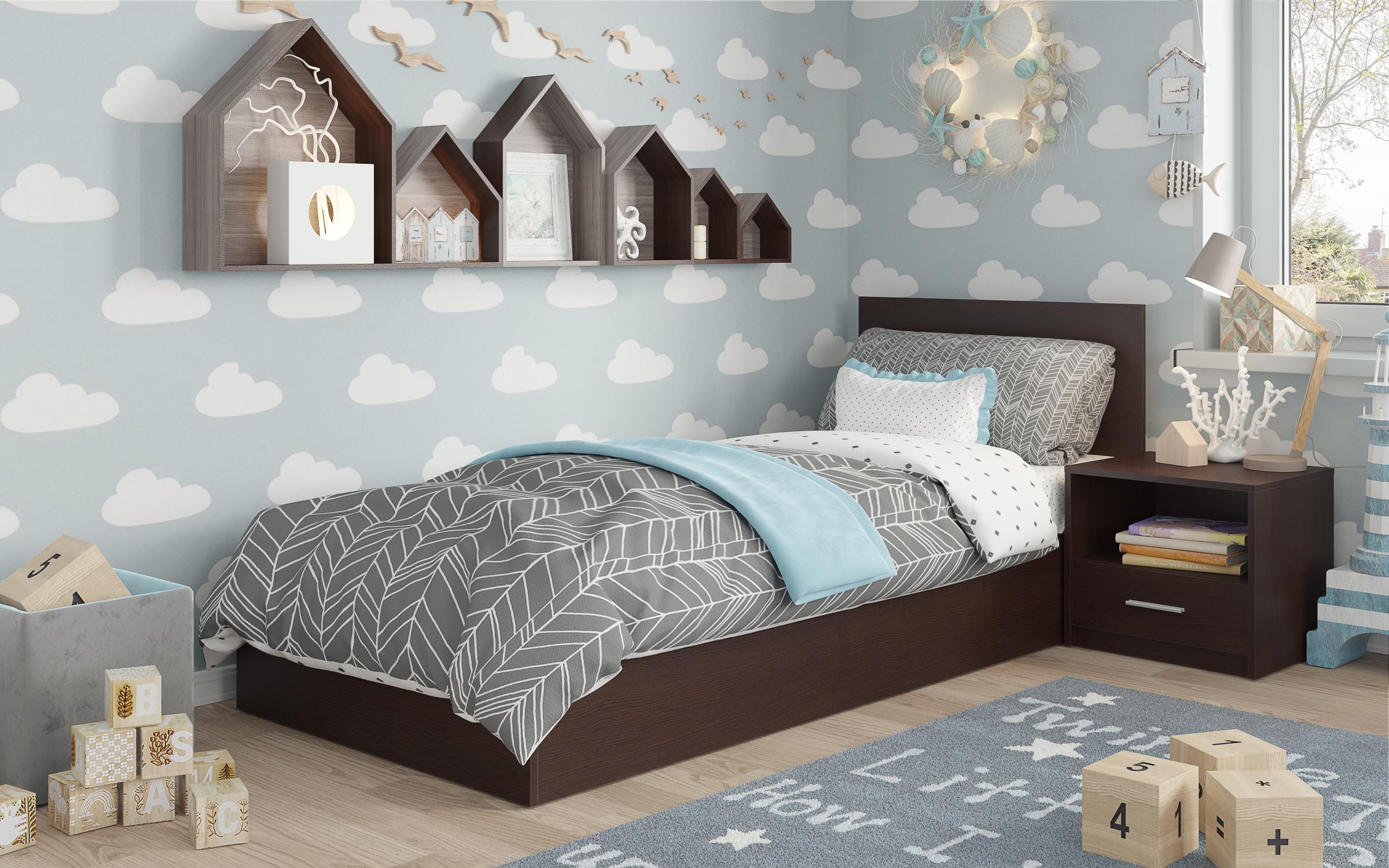 Set dormitor pentru camera copilului Star, wenge  2