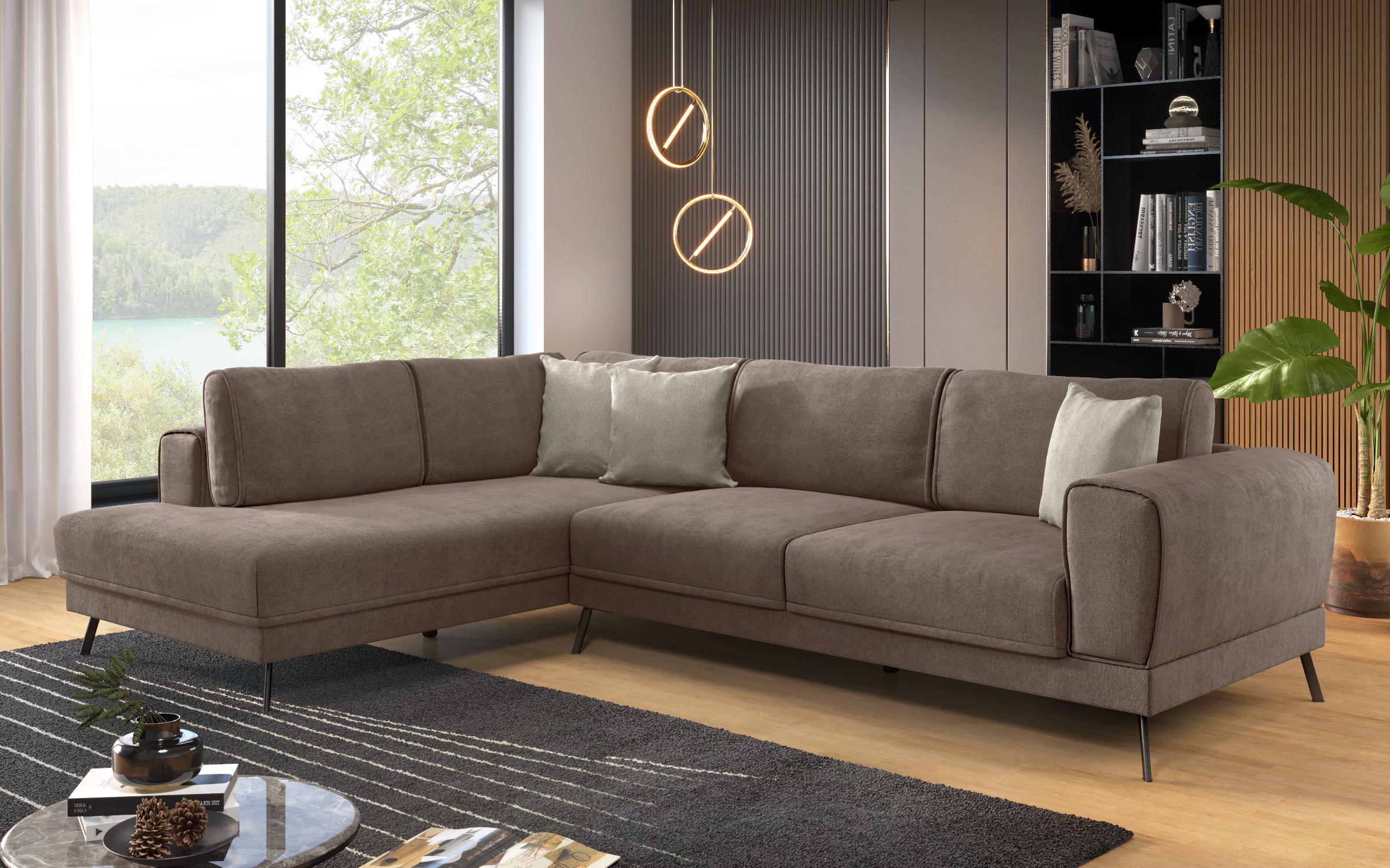 Coltar pentru living Aston, maro + bej  3