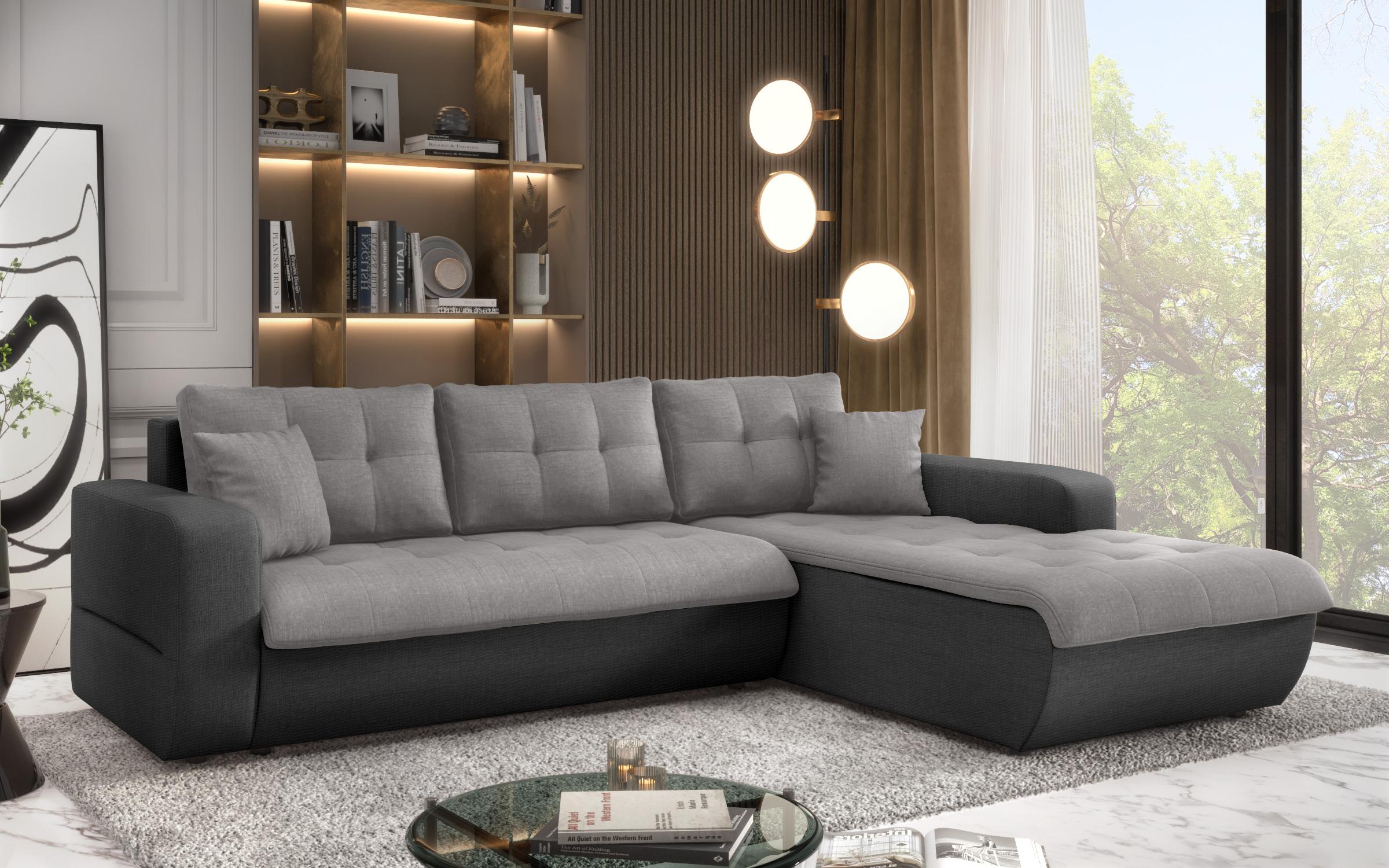 Coltar extensibil Darvin, gri deschis + gri inchis  5