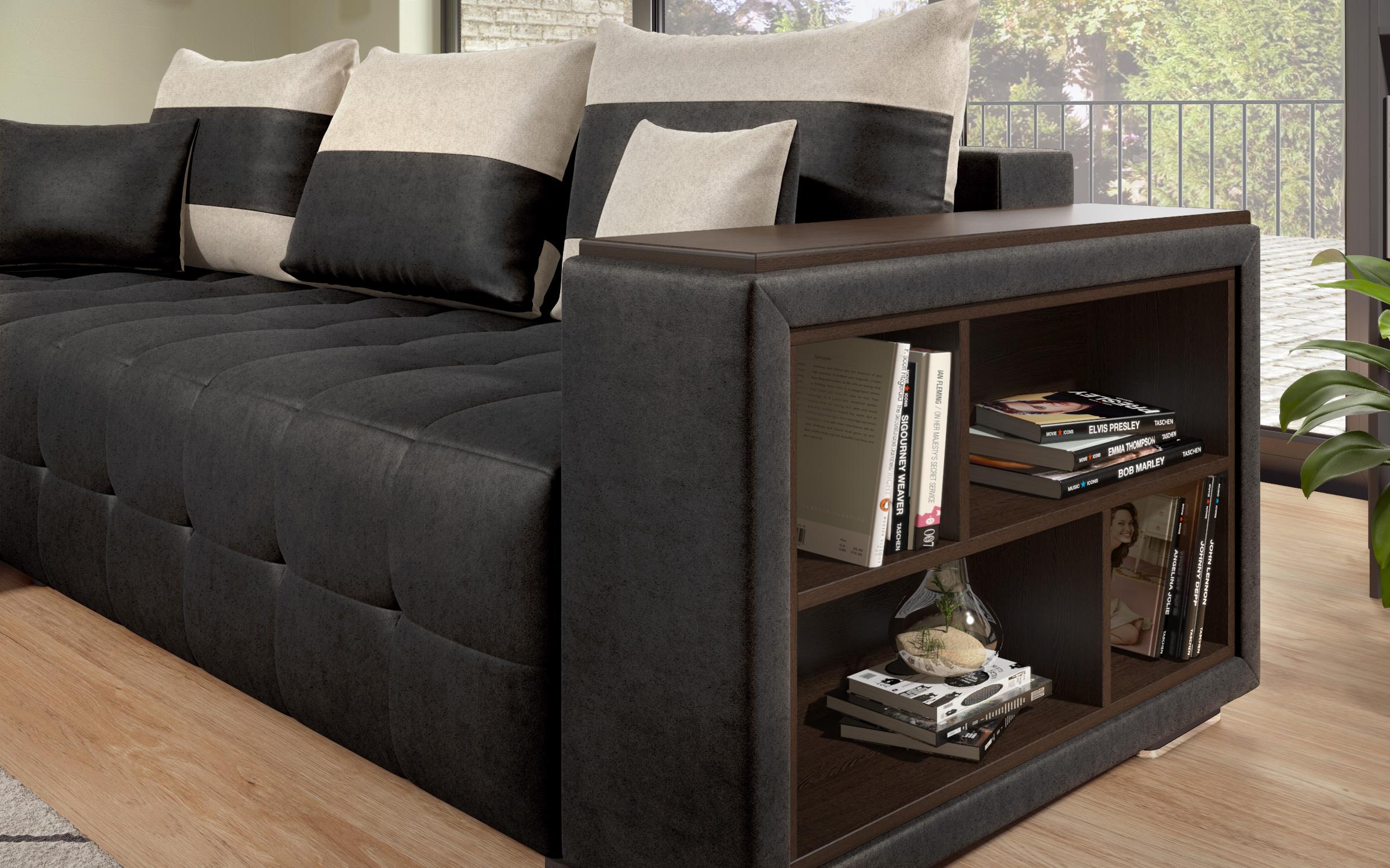 Coltar extensibil cu brat etajera Melvin S | Vellea Home