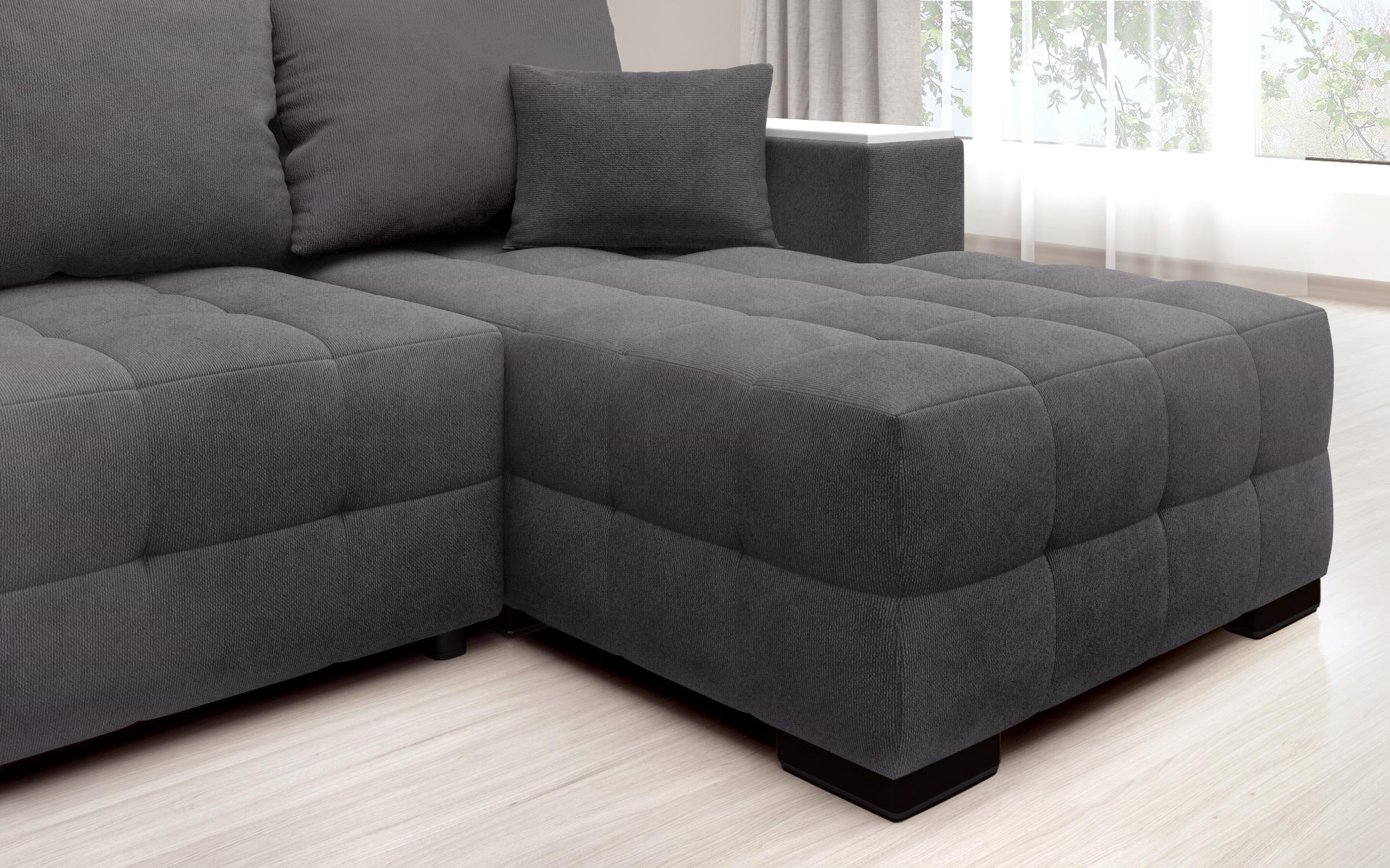 Coltar extensibil cu brat etajera Melvin Spring S, gri inchis  6