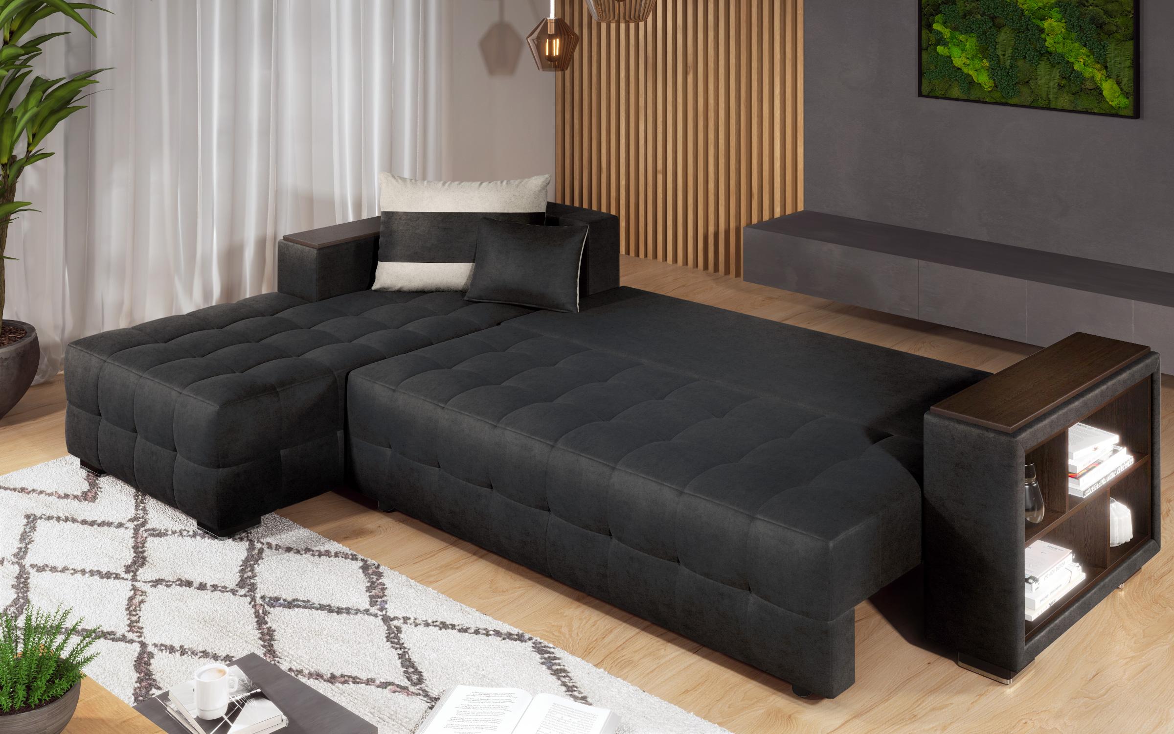 Coltar extensibil cu brat etajera Melvin | Vellea Home