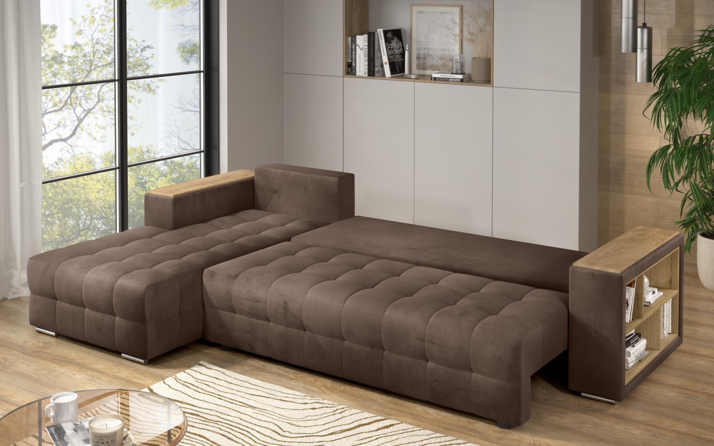 Coltar extensibil cu brat etajera Napoli, maro  6