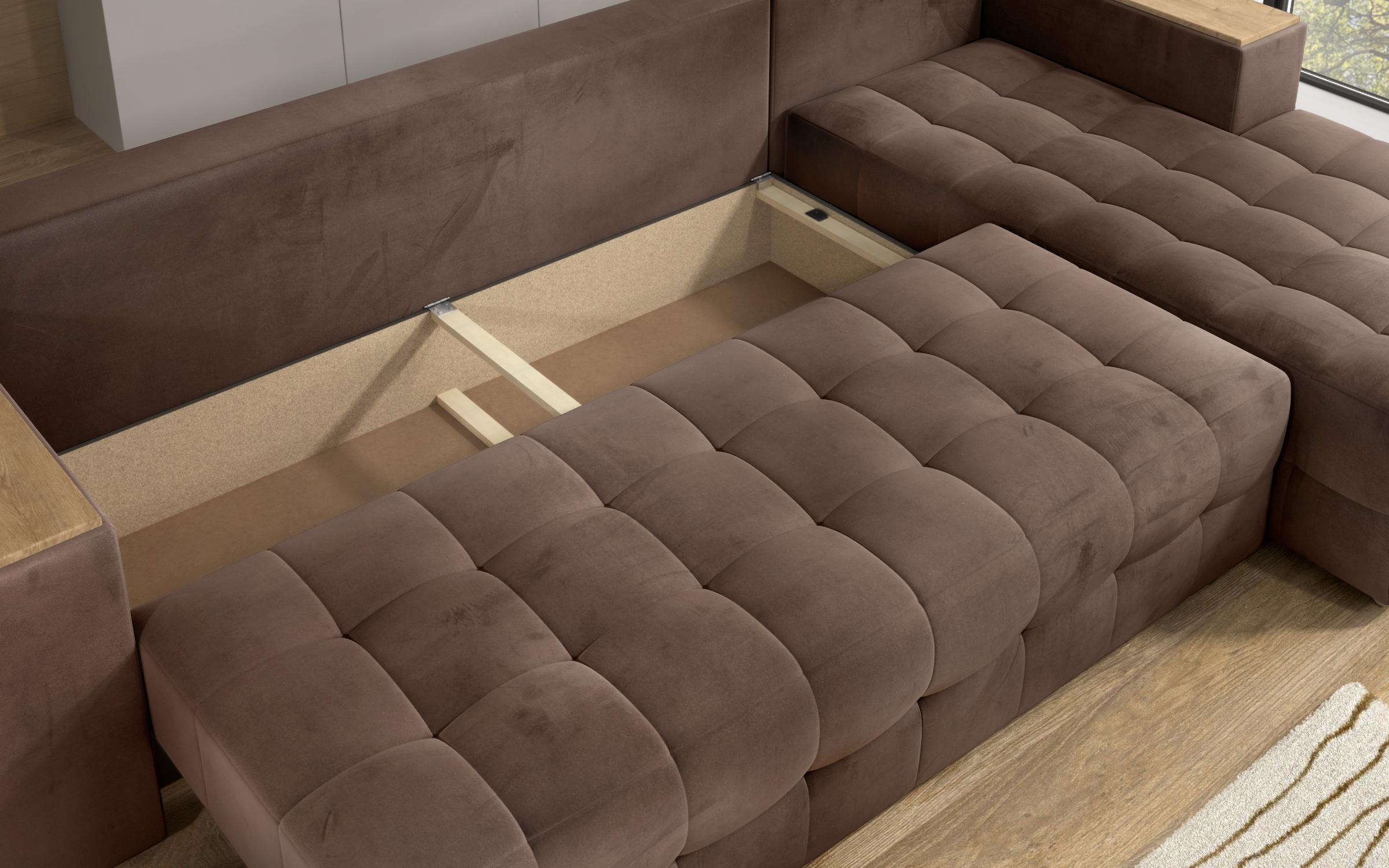 Coltar extensibil cu brat etajera Napoli, maro  7