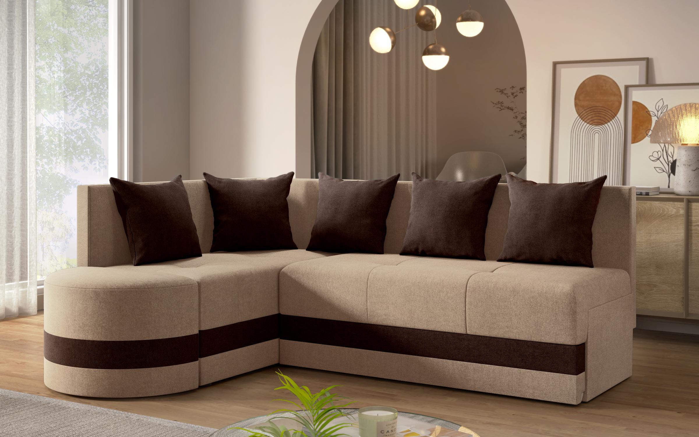 Coltar extensibil Vilian S, bej + maro  4