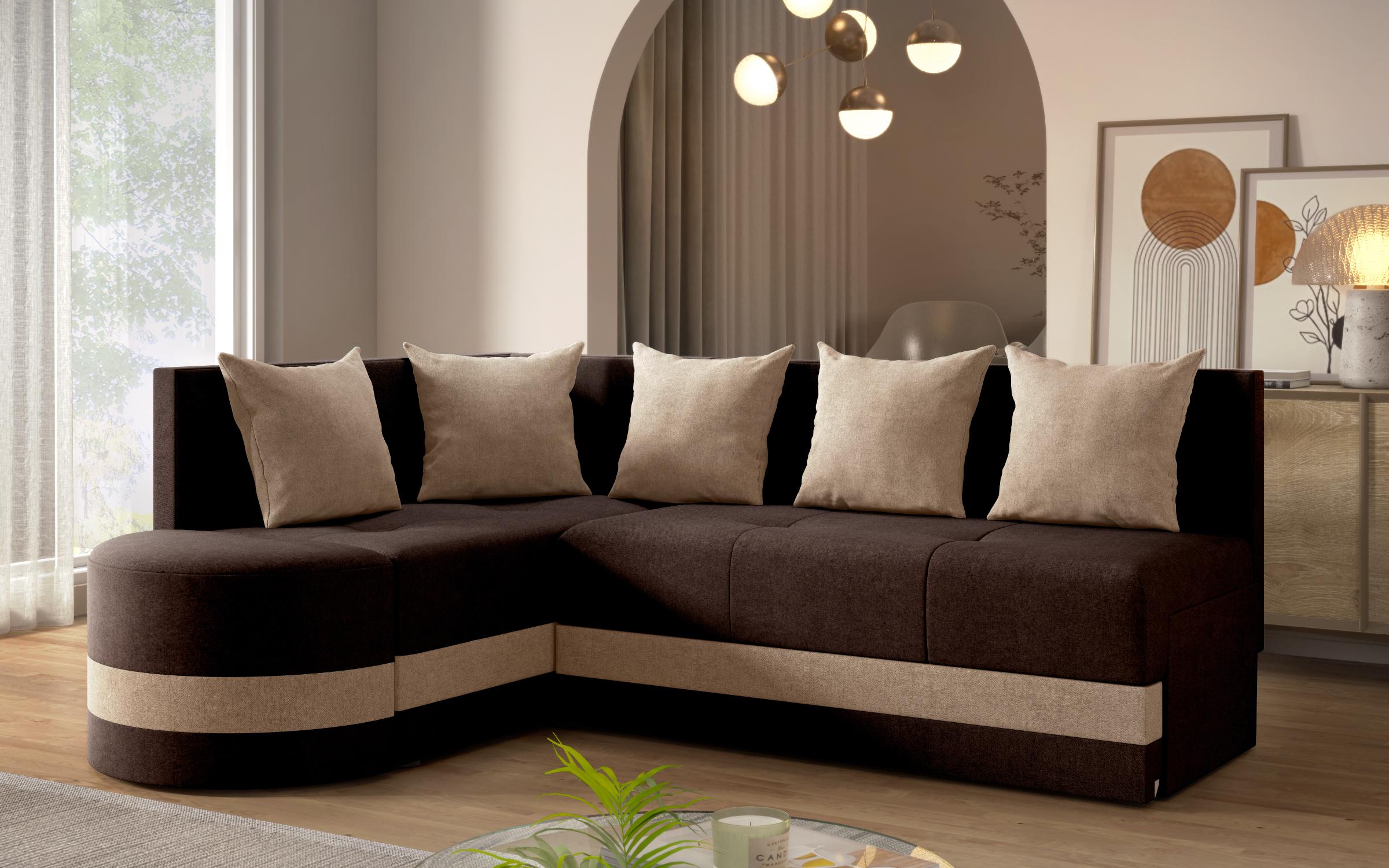Coltar extensibil Vilian S, maro + bej  9