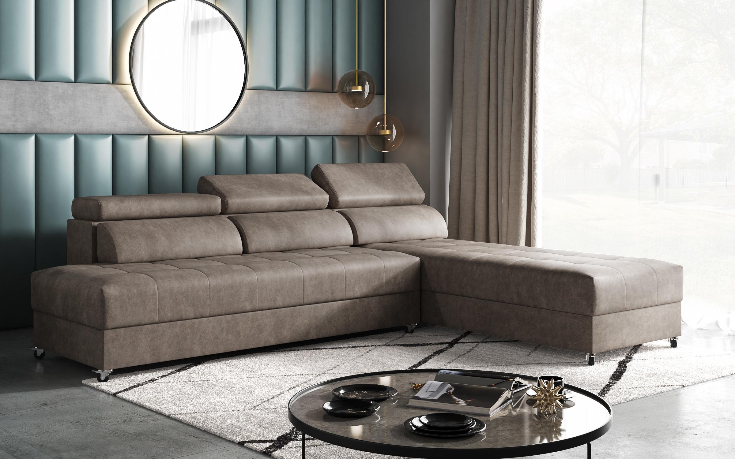 Coltar pentru living Galans Nova, maro  3