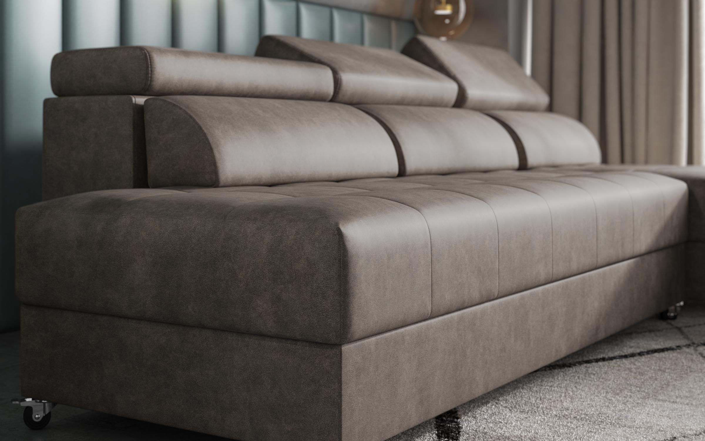 Coltar pentru living Galans Nova, maro  5