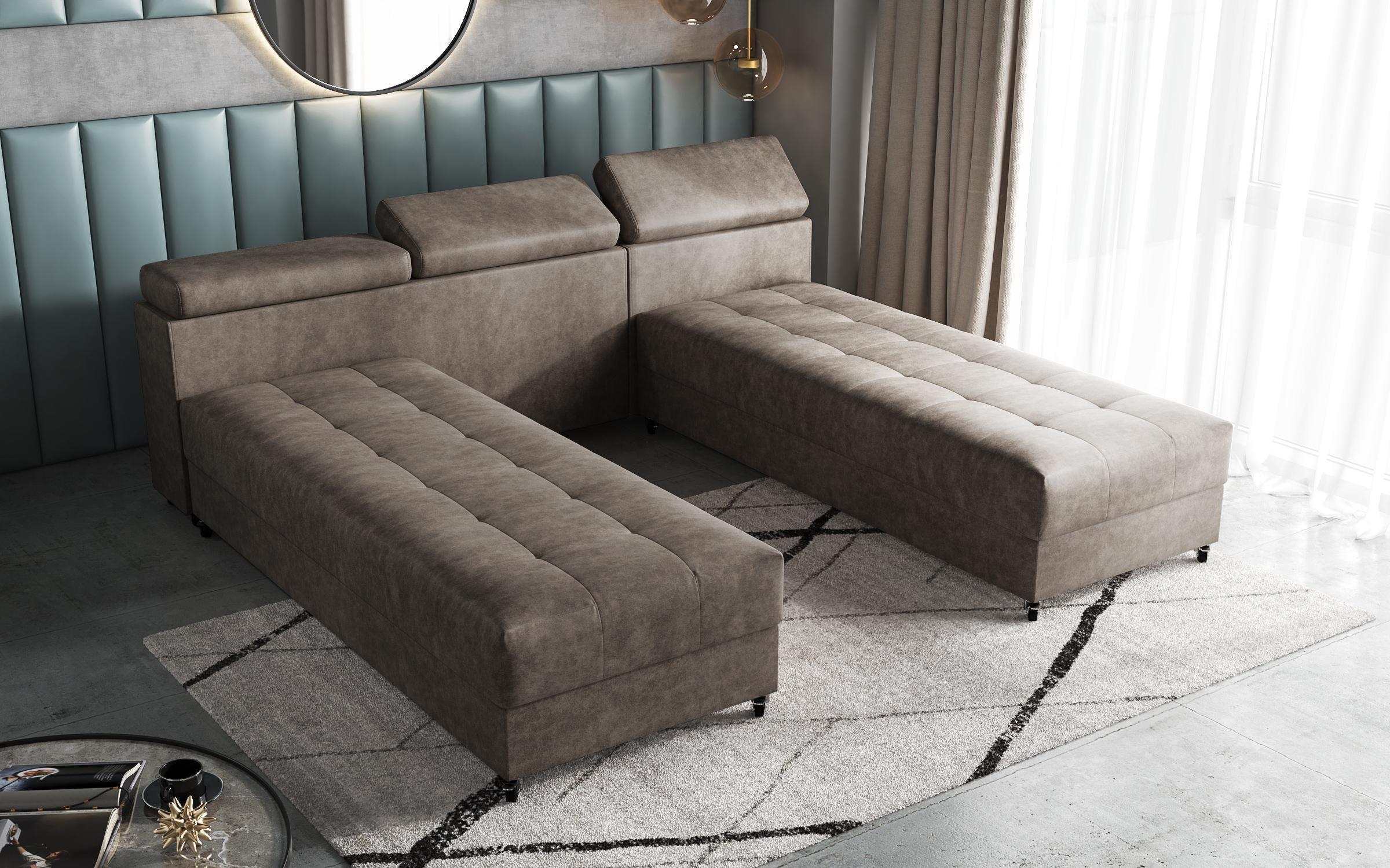 Coltar pentru living Galans Nova, maro  4