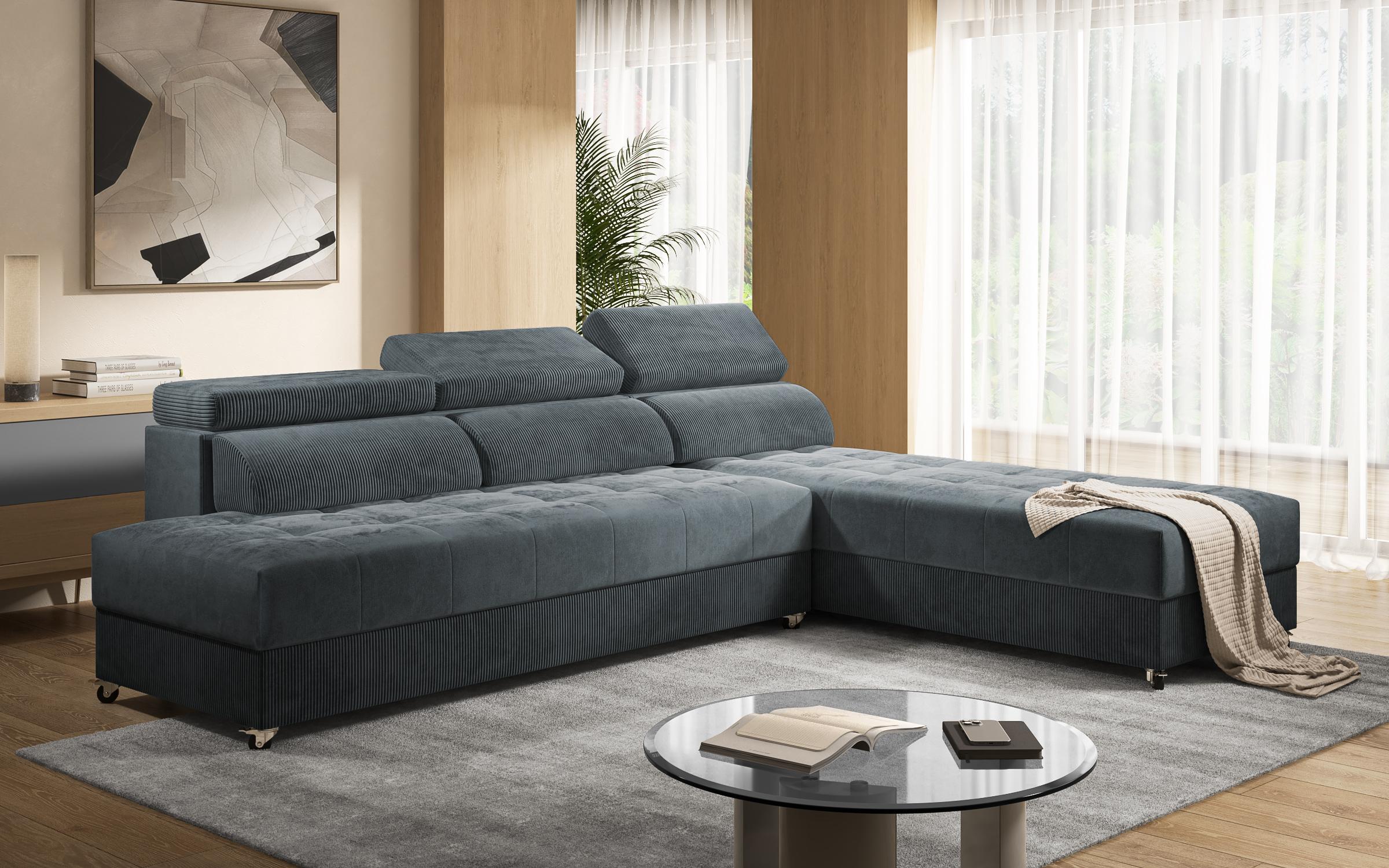 Coltar pentru living Galans Nova, gri  4