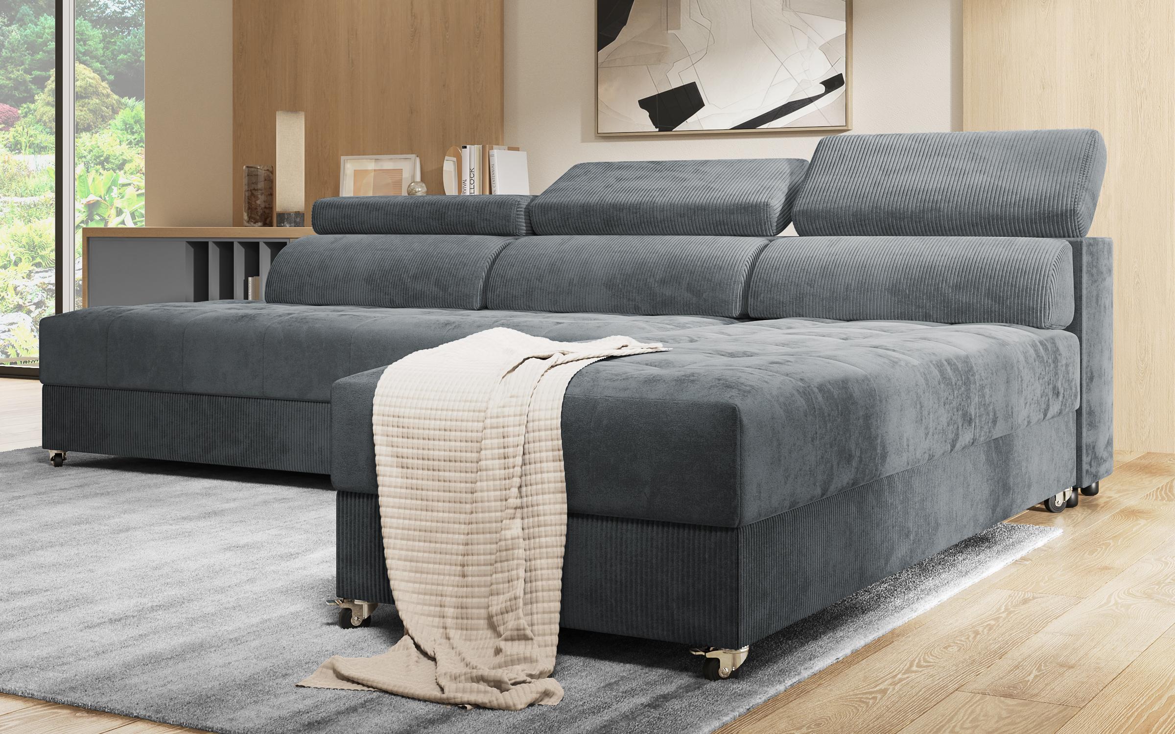 Coltar pentru living Galans Nova, gri  5