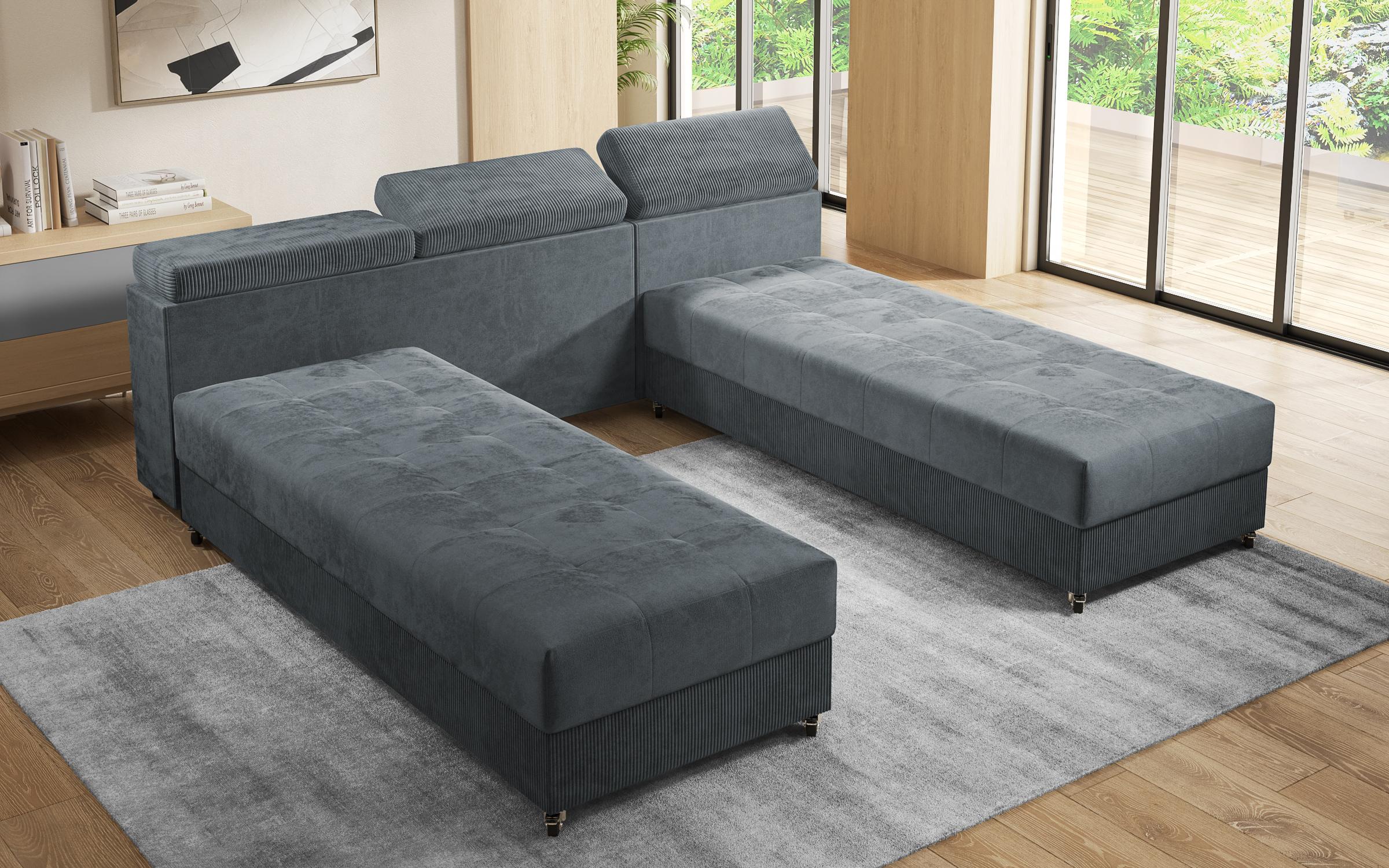 Coltar pentru living Galans Nova, gri  7