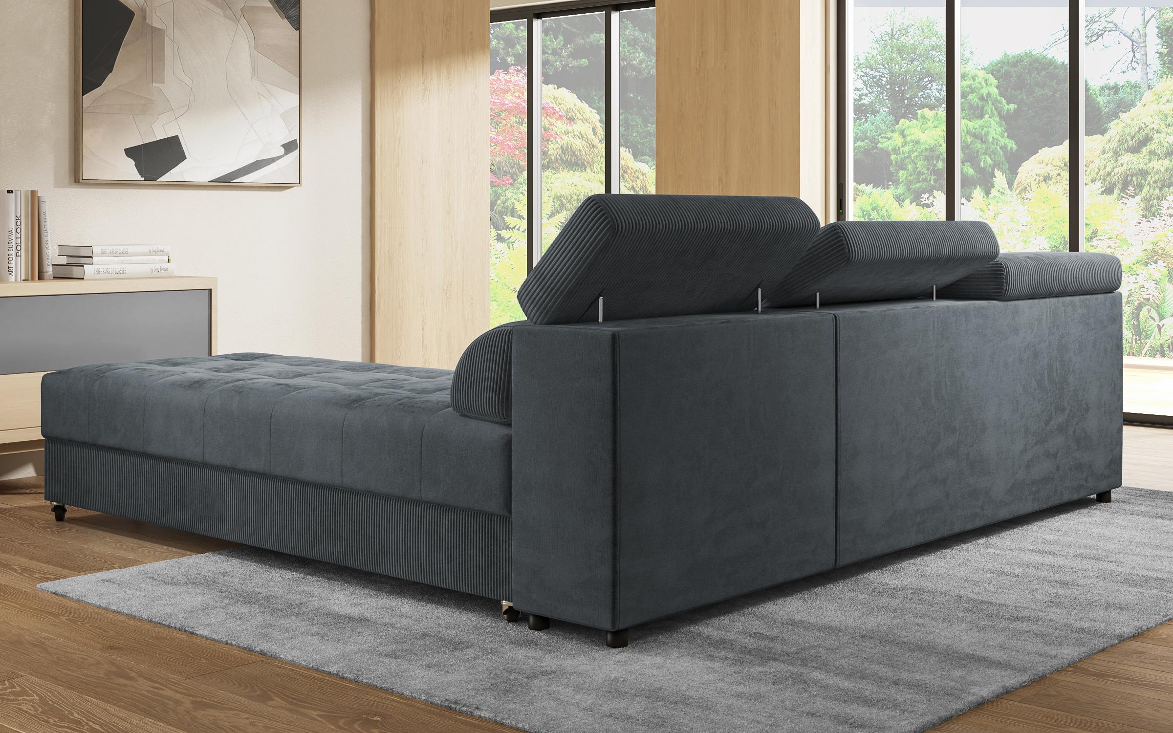 Coltar pentru living Galans Nova, gri  8