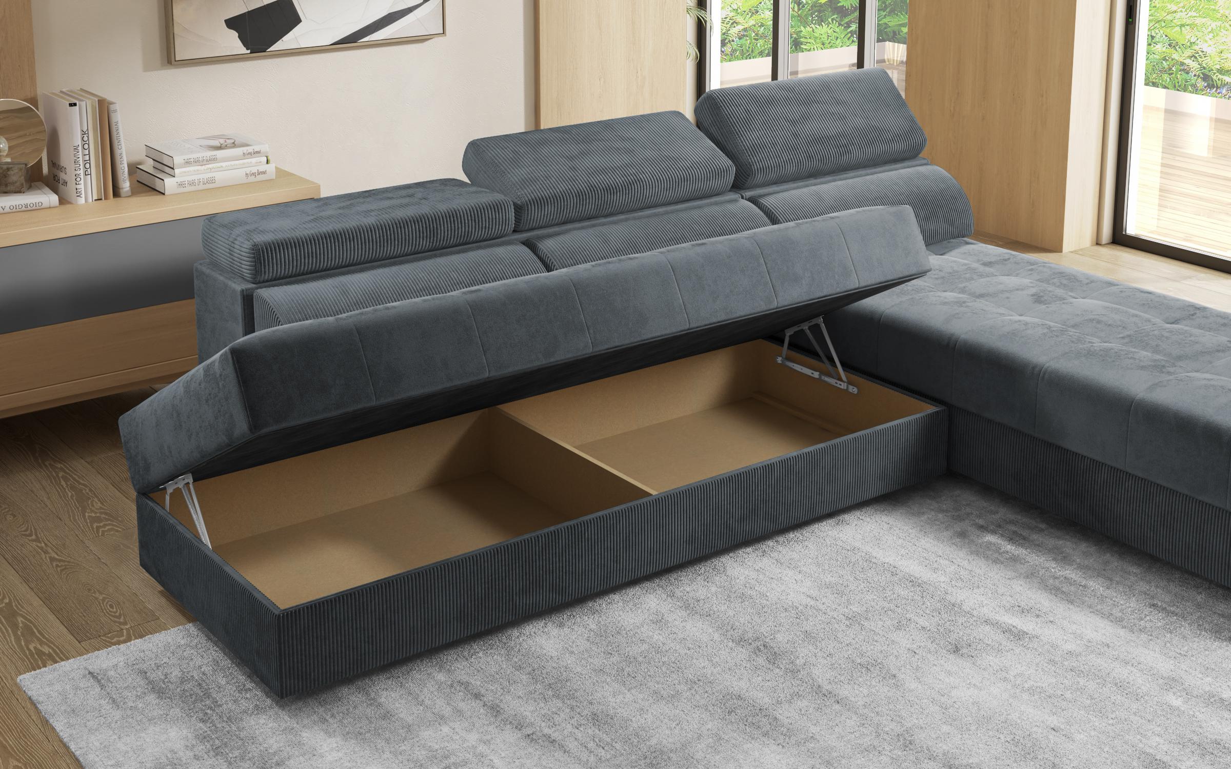 Coltar pentru living Galans Nova, gri  9