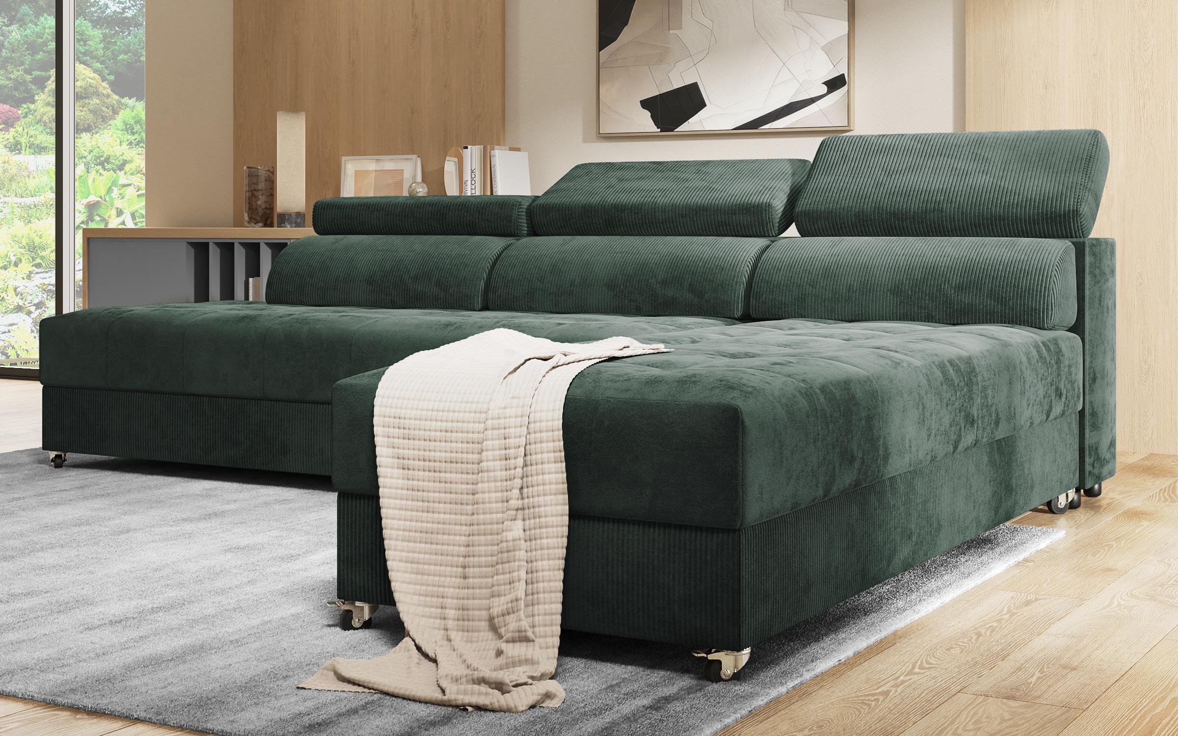 Coltar pentru living Galans Nova, verde  6