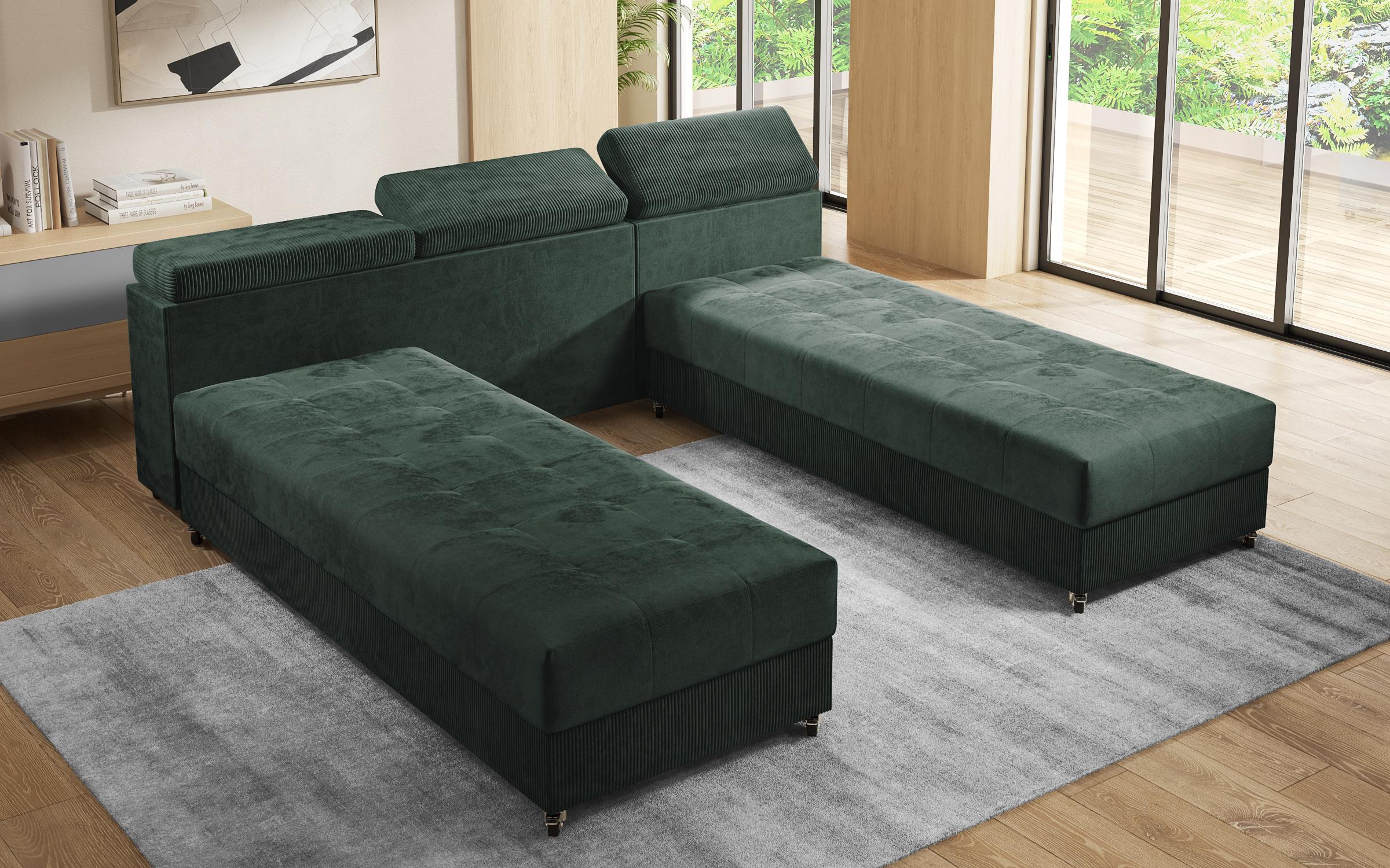 Coltar pentru living Galans Nova, verde  4