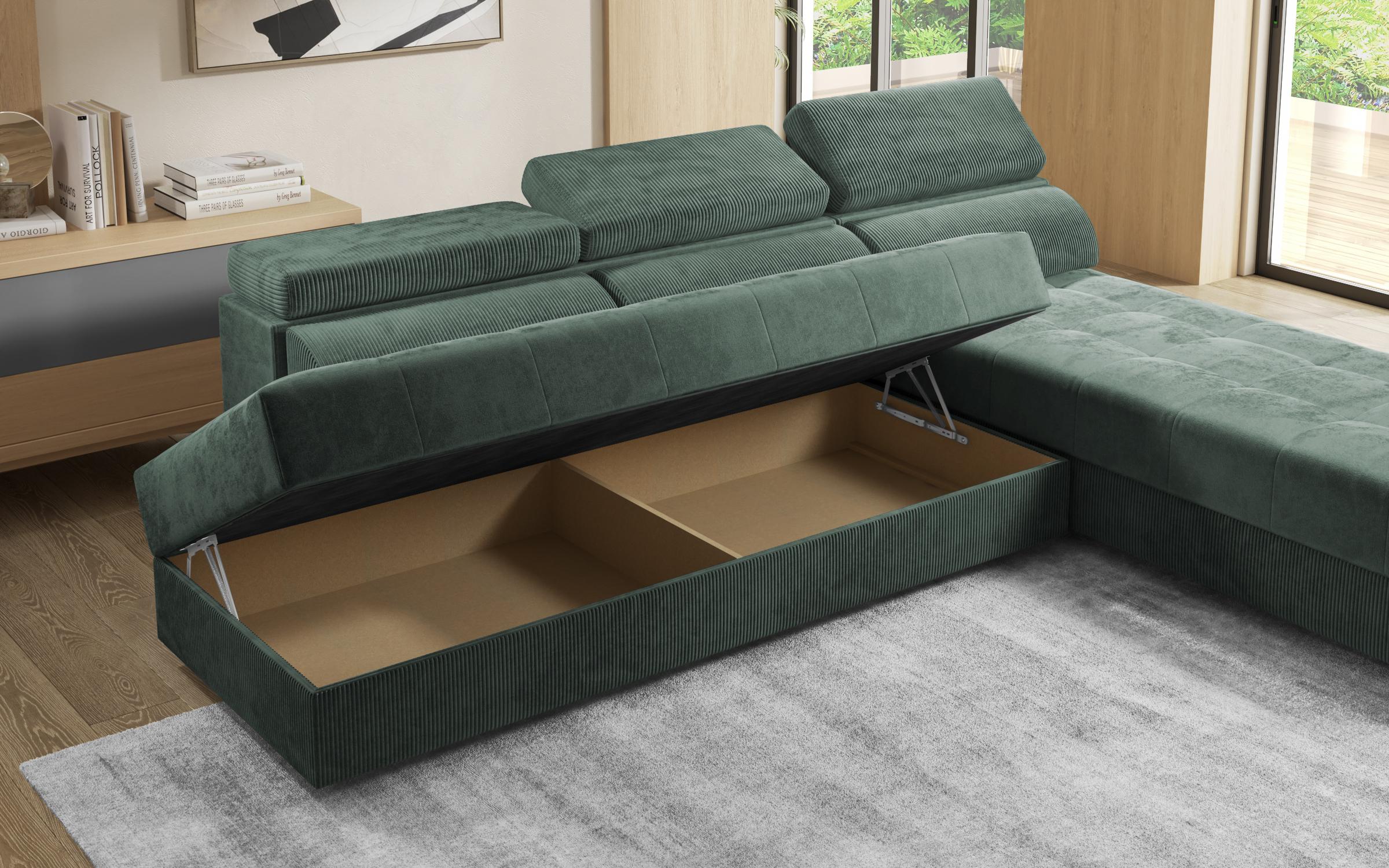 Coltar pentru living Galans Nova, verde  5