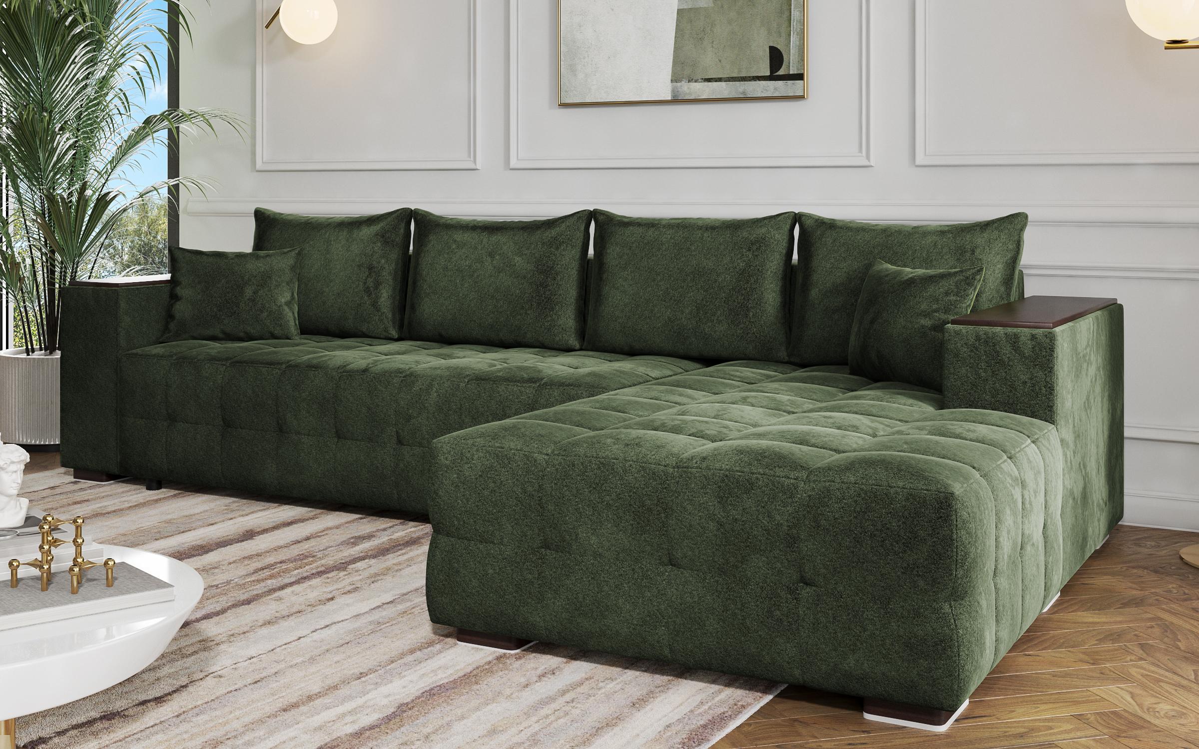 Coltar extensibil cu brat etajera Melvin Spring, verde  4