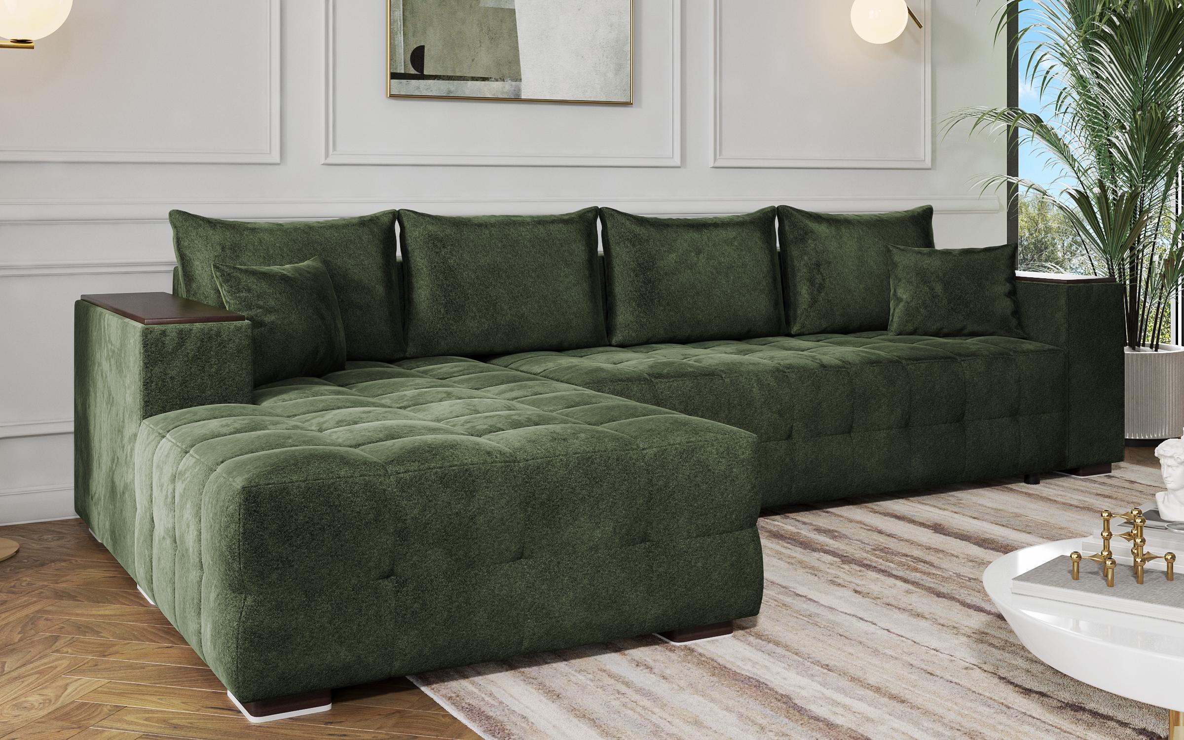 Coltar extensibil cu brat etajera Melvin Spring, verde  4
