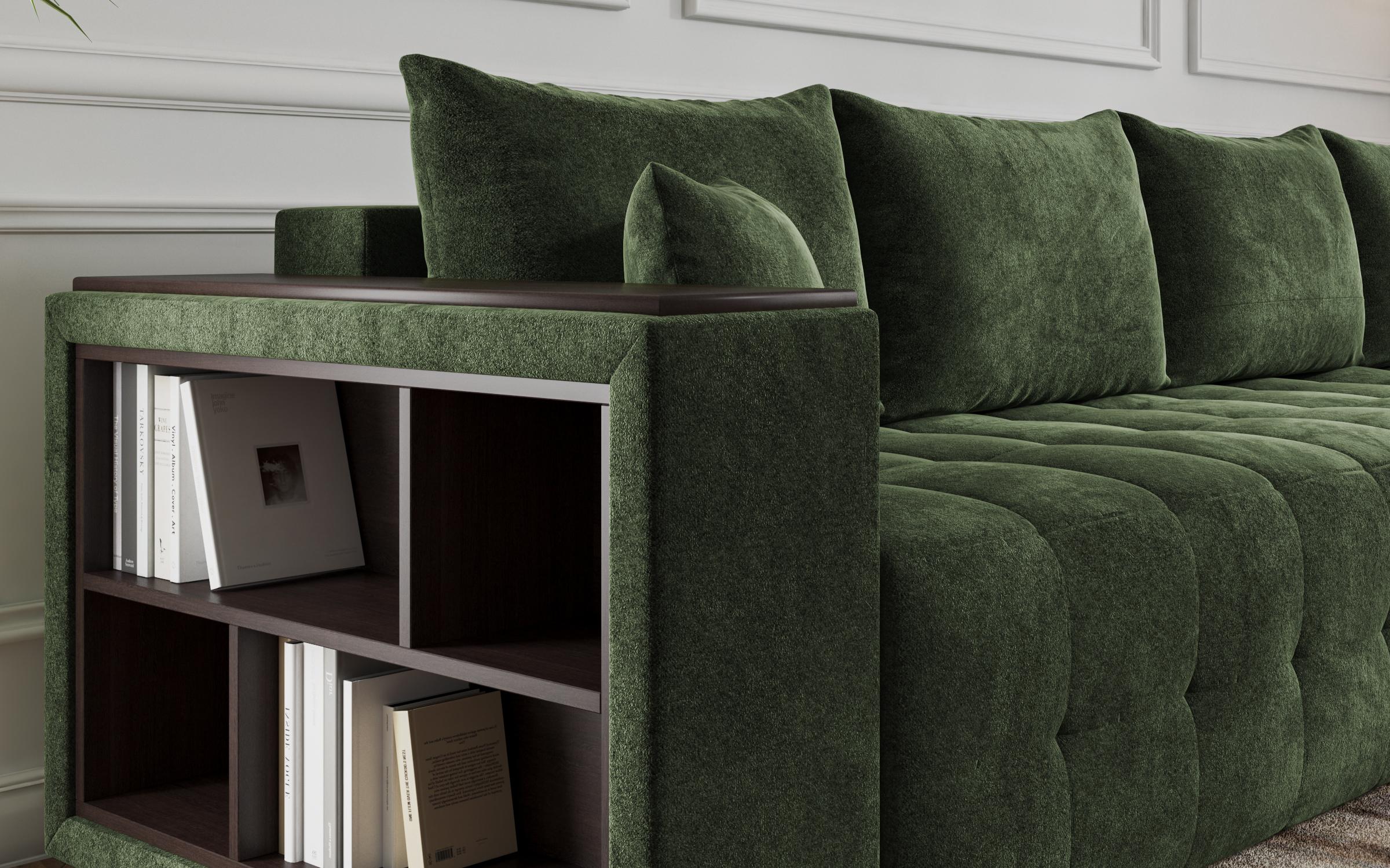 Coltar extensibil cu brat etajera Melvin Spring, verde  5