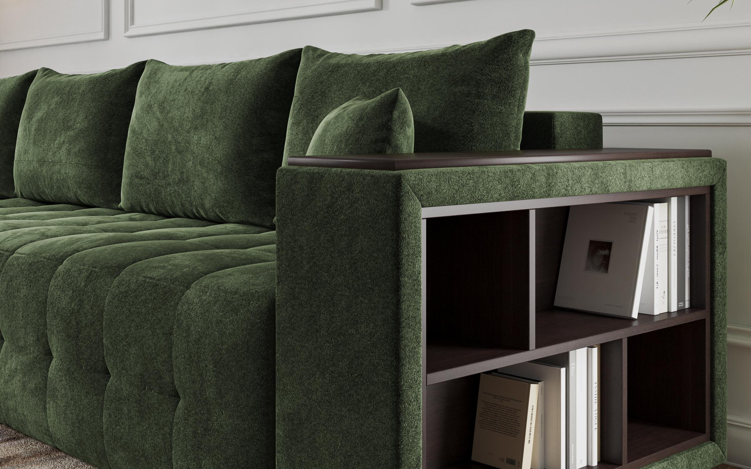Coltar extensibil cu brat etajera Melvin Spring, verde  5