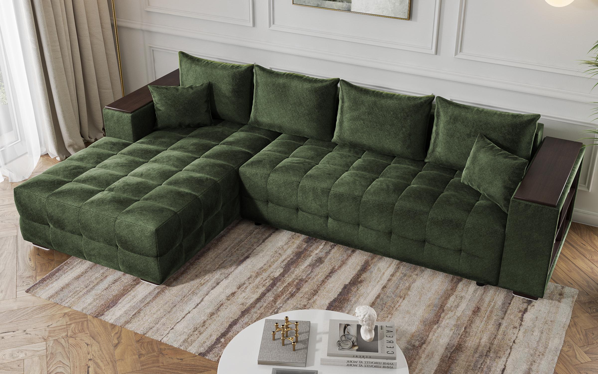 Coltar extensibil cu brat etajera Melvin Spring, verde  6
