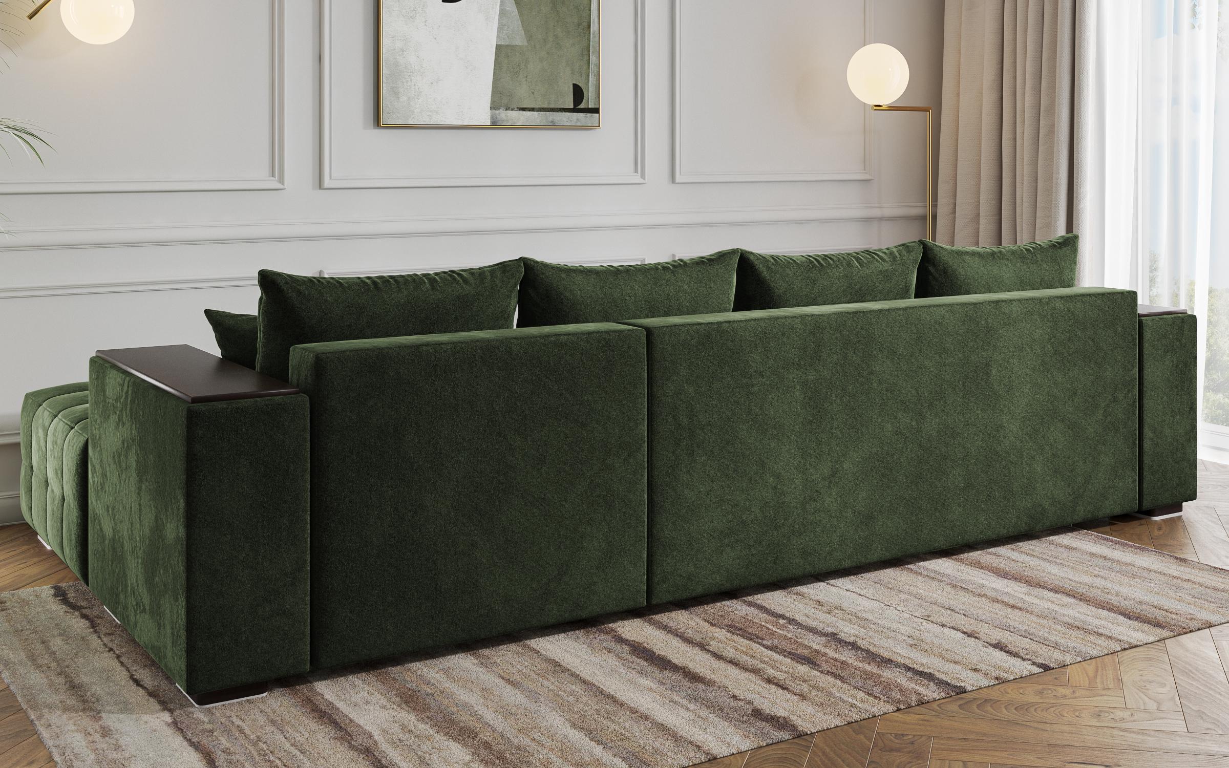 Coltar extensibil cu brat etajera Melvin Spring, verde  7