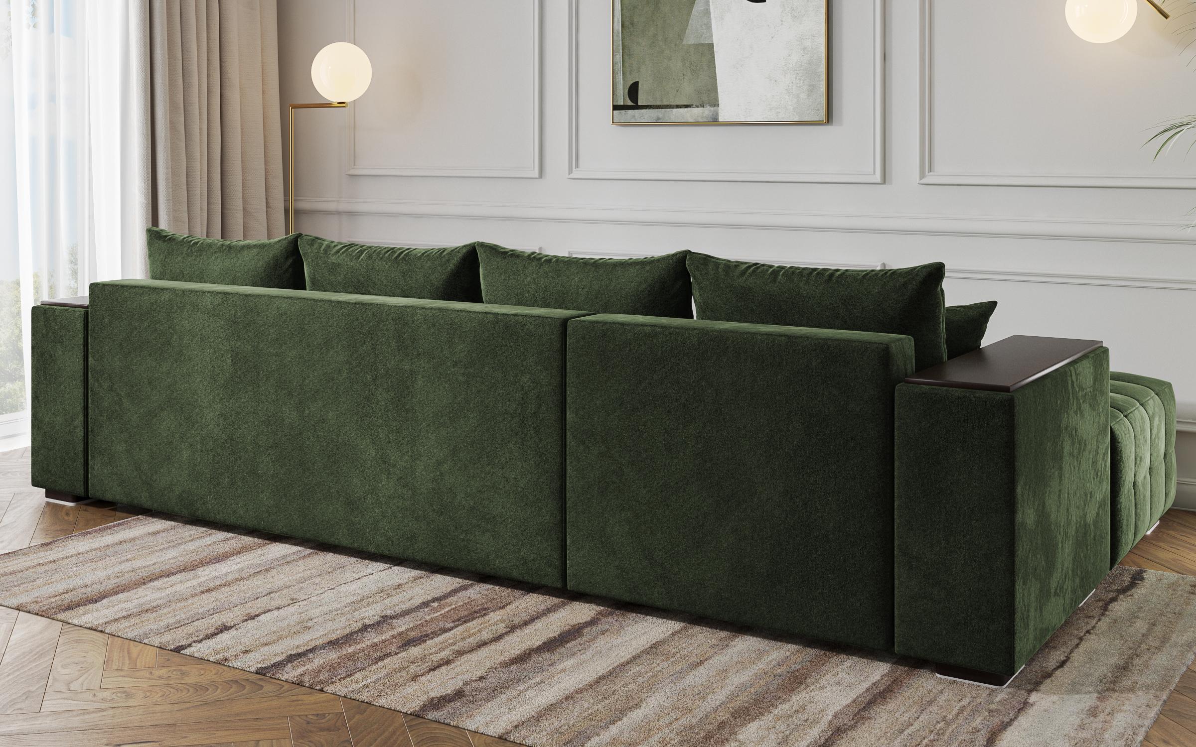 Coltar extensibil cu brat etajera Melvin Spring, verde  7