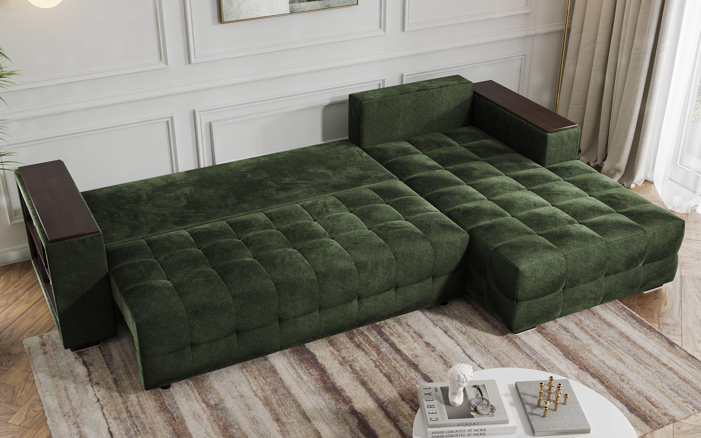 Coltar extensibil cu brat etajera Melvin Spring, verde  8