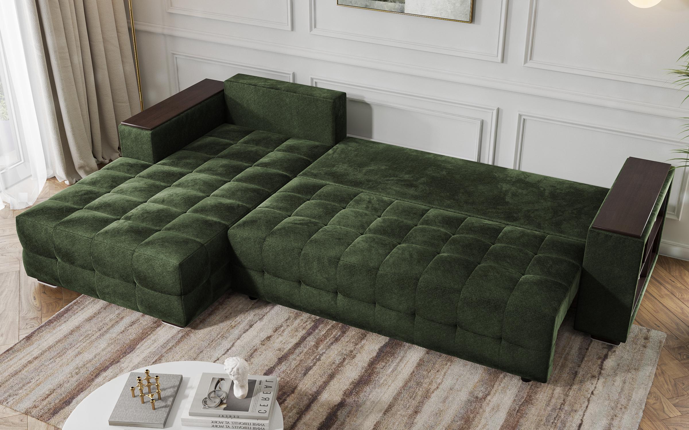 Coltar extensibil cu brat etajera Melvin Spring, verde  8