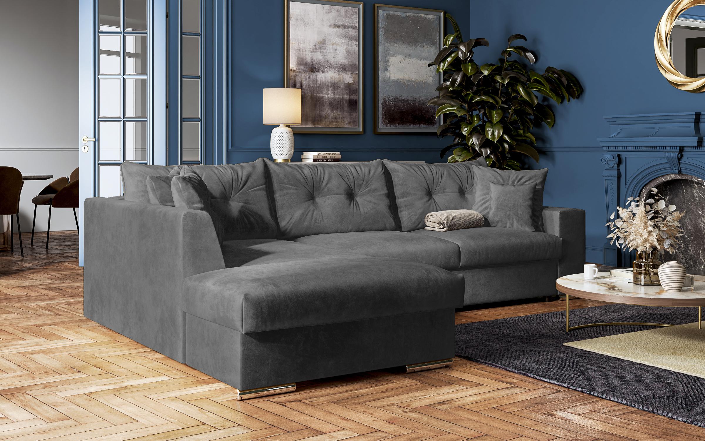 Coltar extensibil Roma, gri inchis  4
