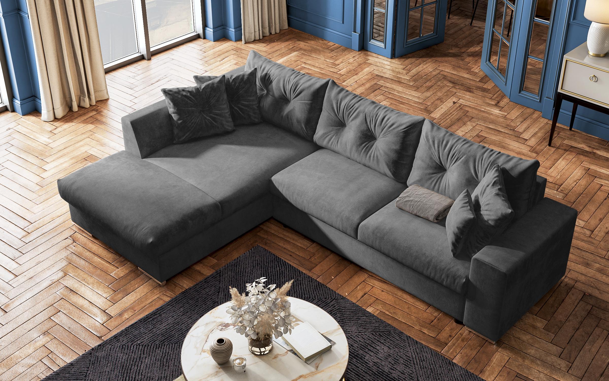 Coltar extensibil Roma, gri inchis  6