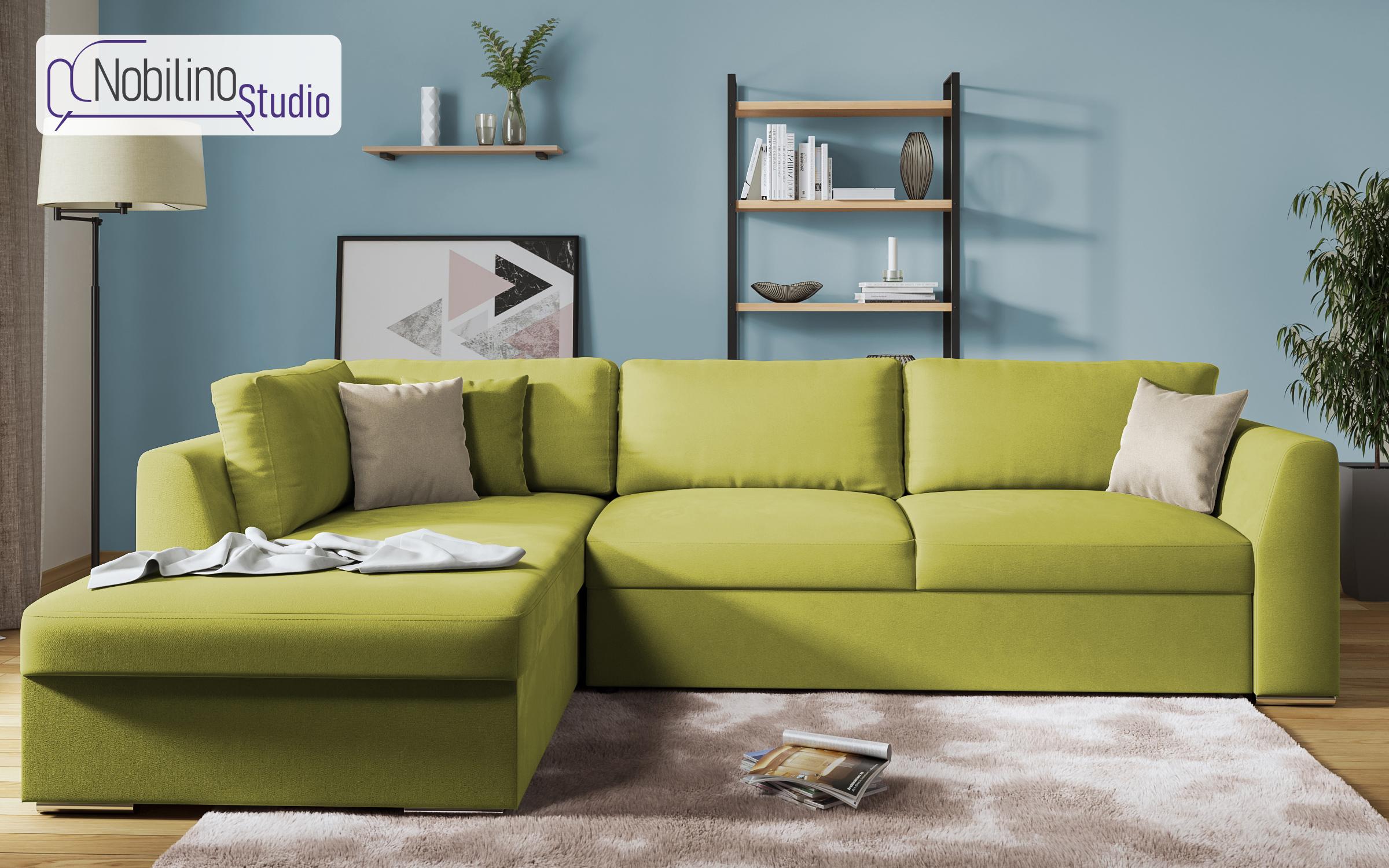 Coltar extensibil Toscana, verde + maro deschis  3