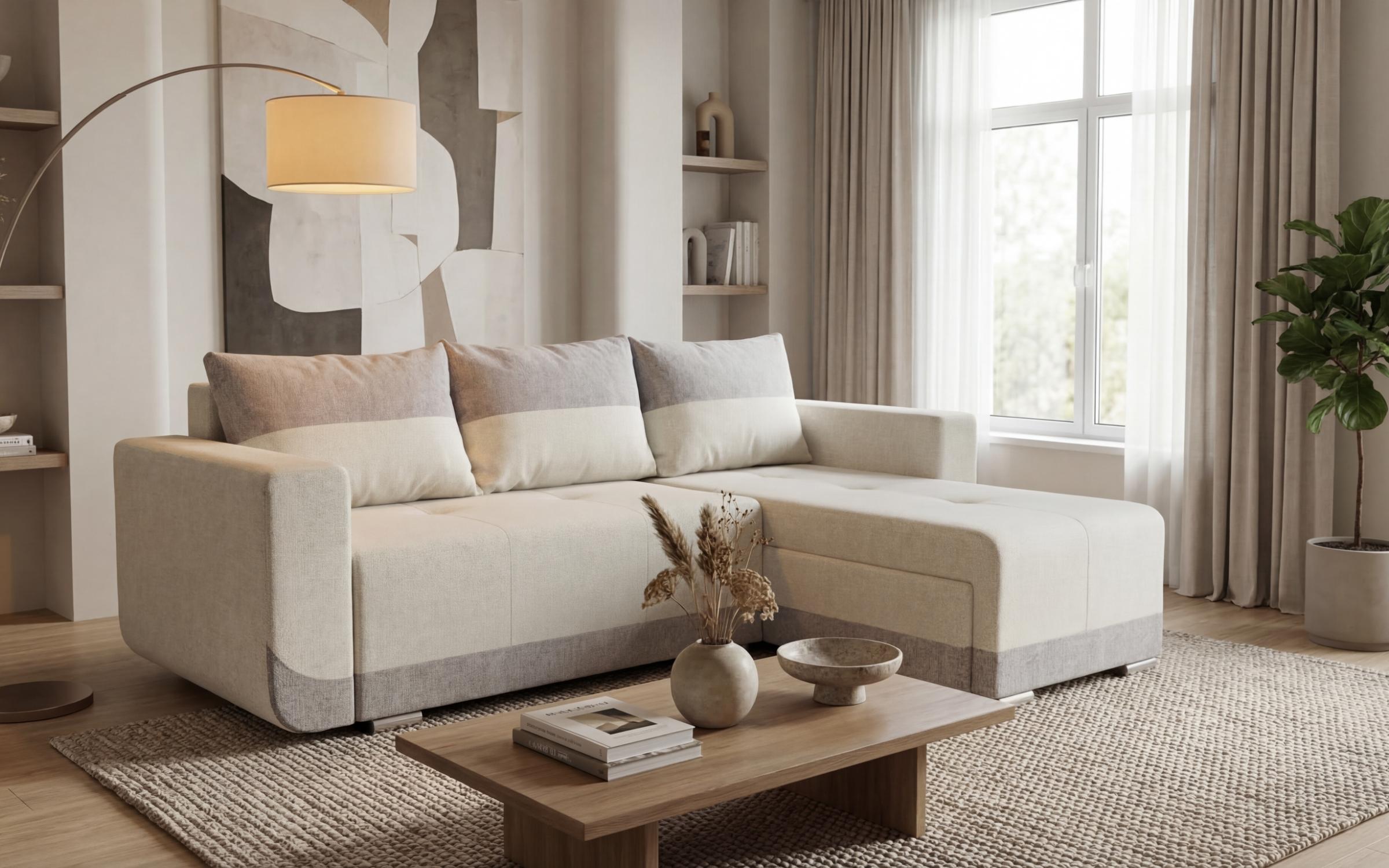 Coltar extensibil Grand, bej deschis + bej  3