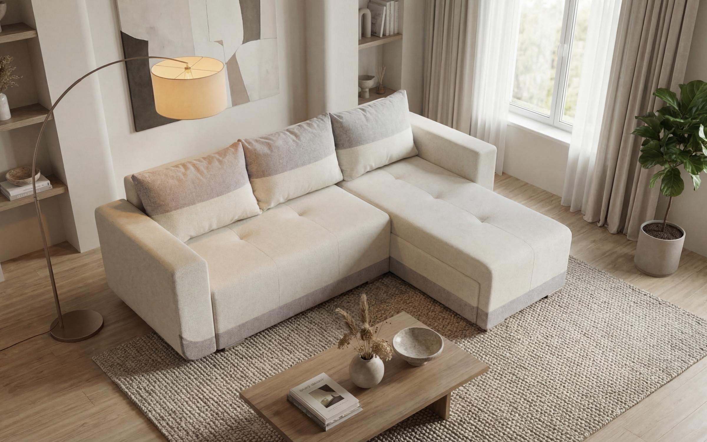 Coltar extensibil Grand, bej deschis + bej  4