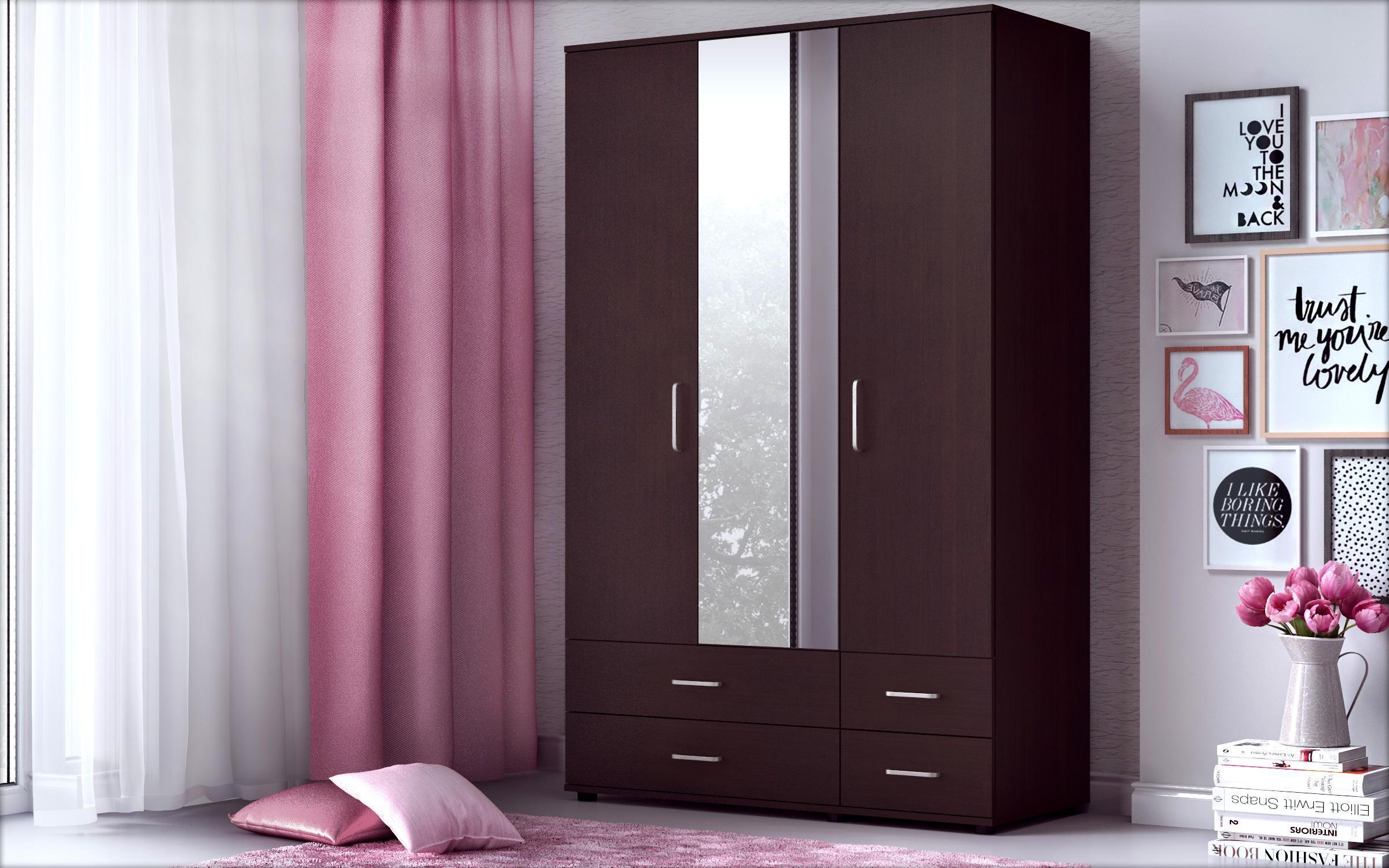 Set pentru dormitor Venera, wenge + stejar sonoma  4