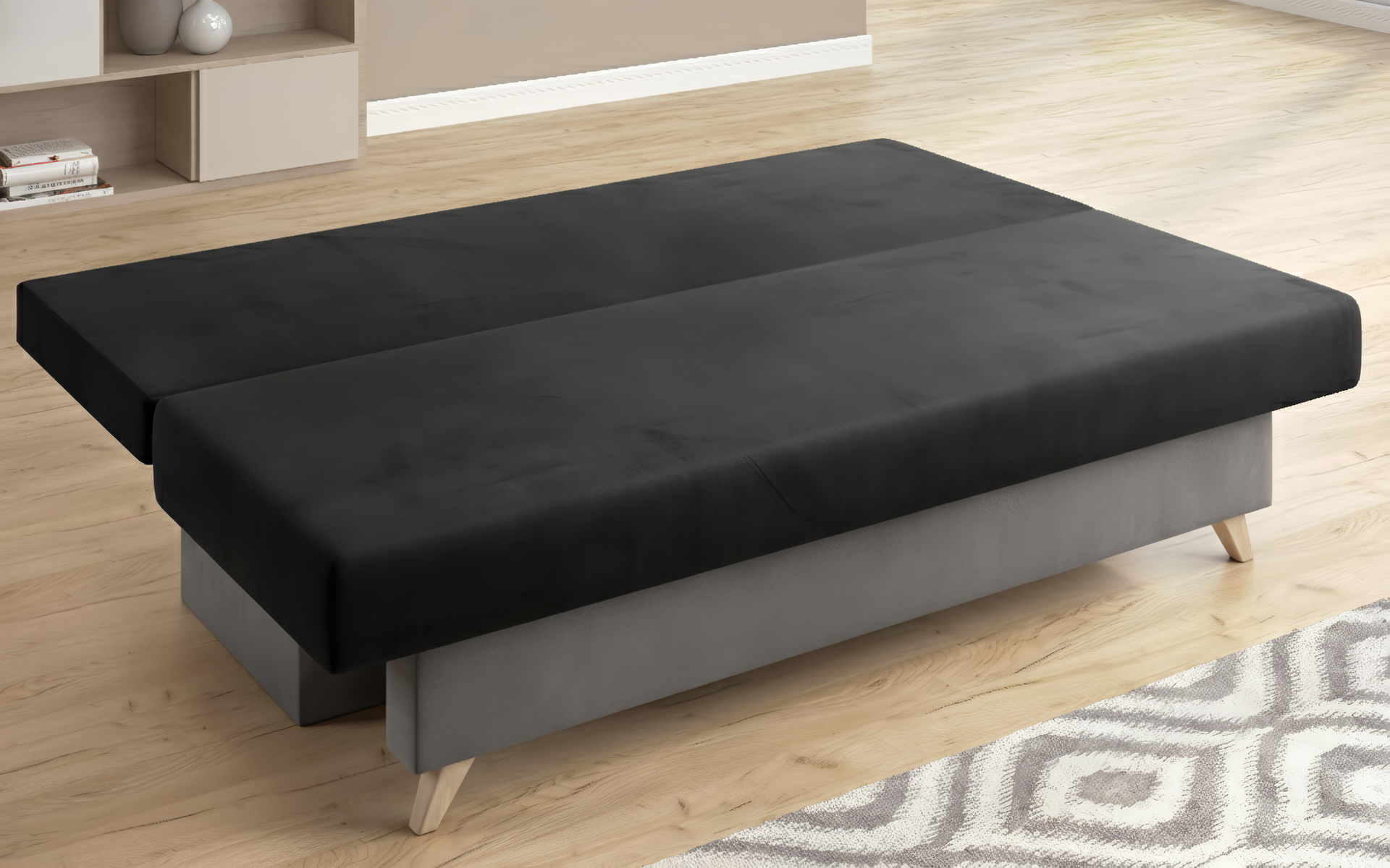 Canapea extensibila Victorio, gri inchis + gri  4