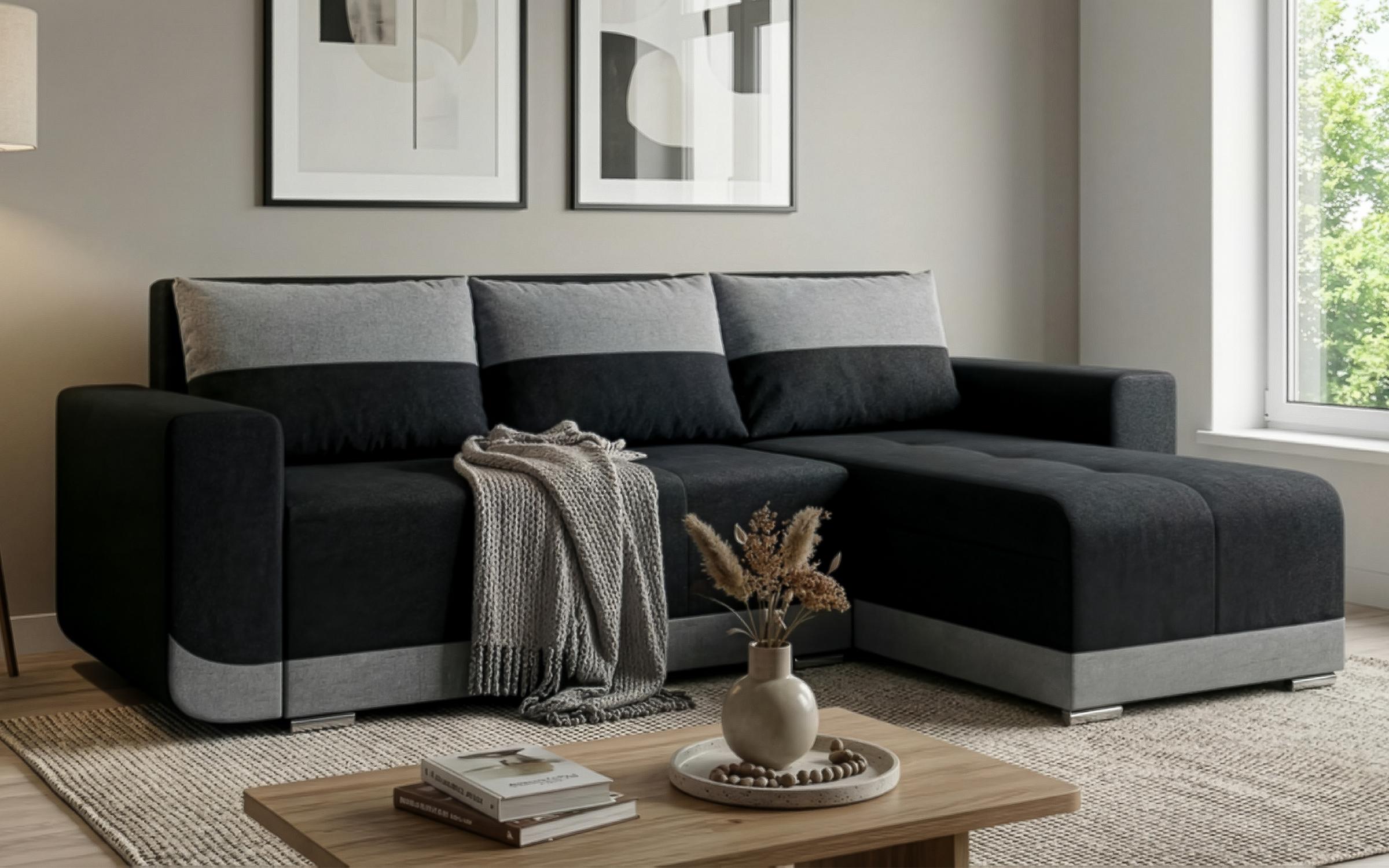 Coltar extensibil Grand, grafit + gri  5