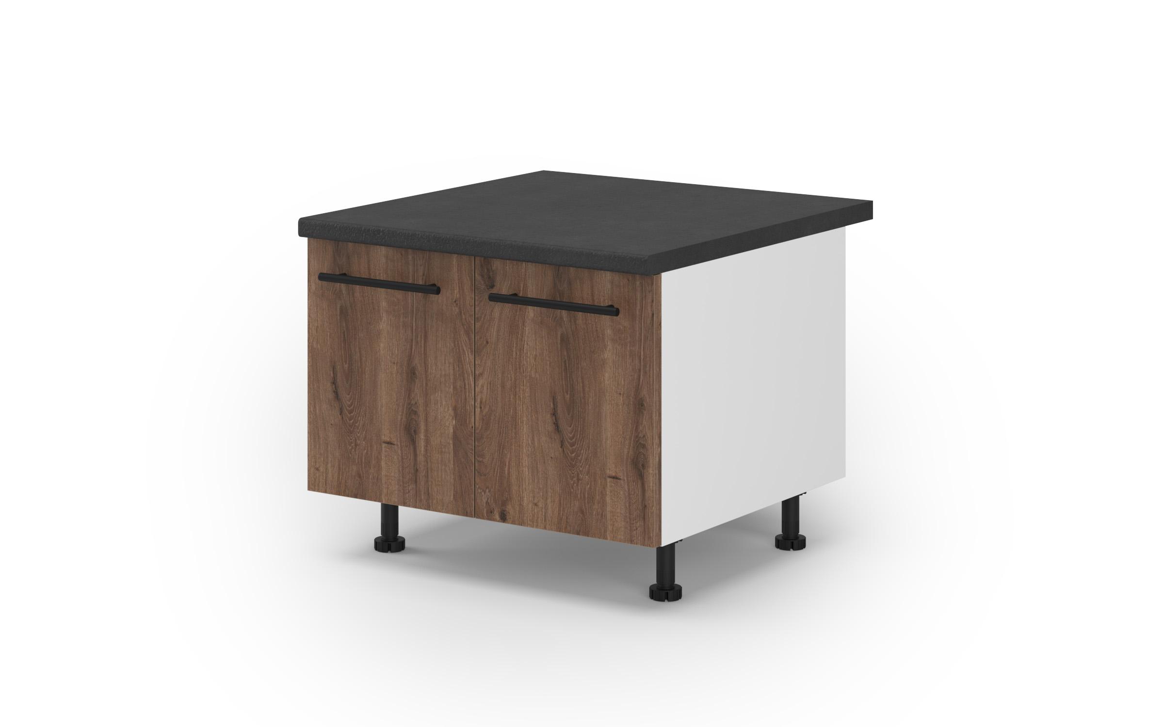 Dulap de bucatarie pentru cuptor mic Dakota 19, stejar scandinav inchis  1