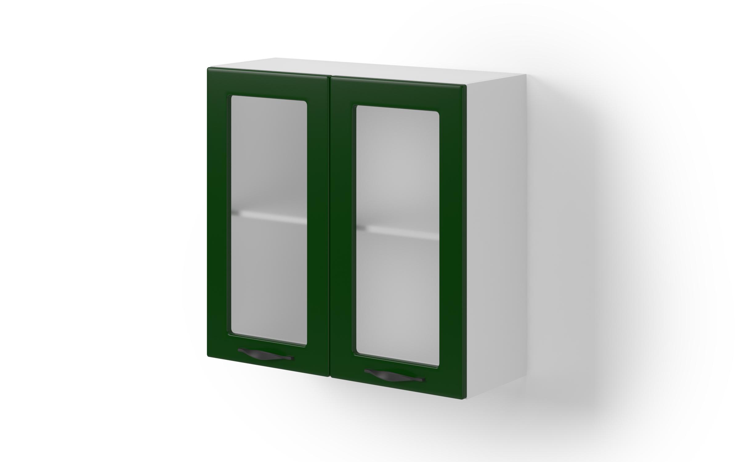 Dulap-vitrina de bucatarie Simon 43, verde  1