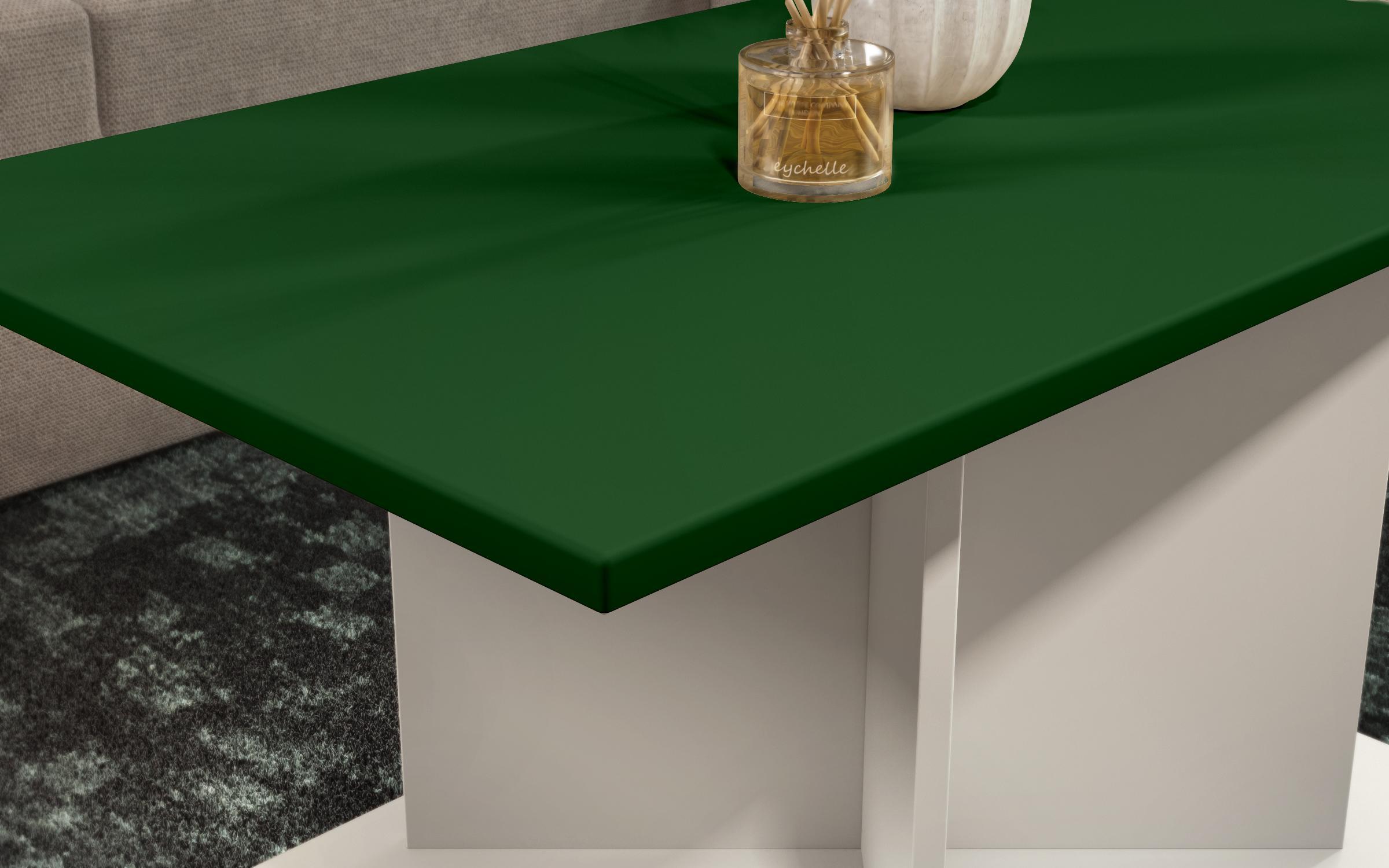 Masuta de cafea + MDF Aurea L, nisipiu mat + verde  3