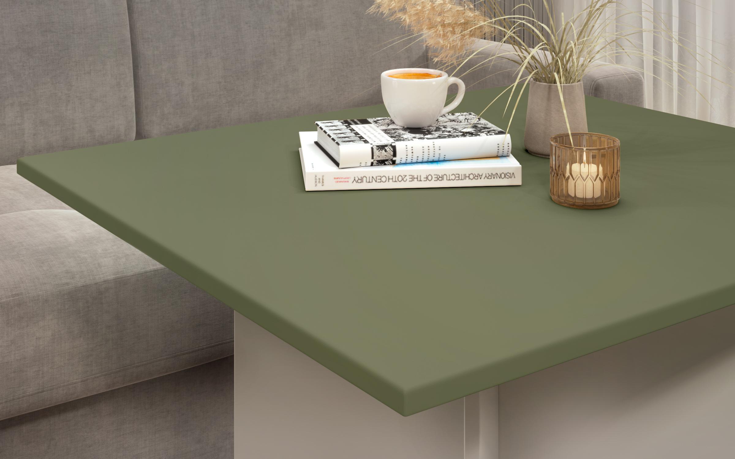 Masa dining Aurea XL + MDF, nisipiu mat + maslina  3